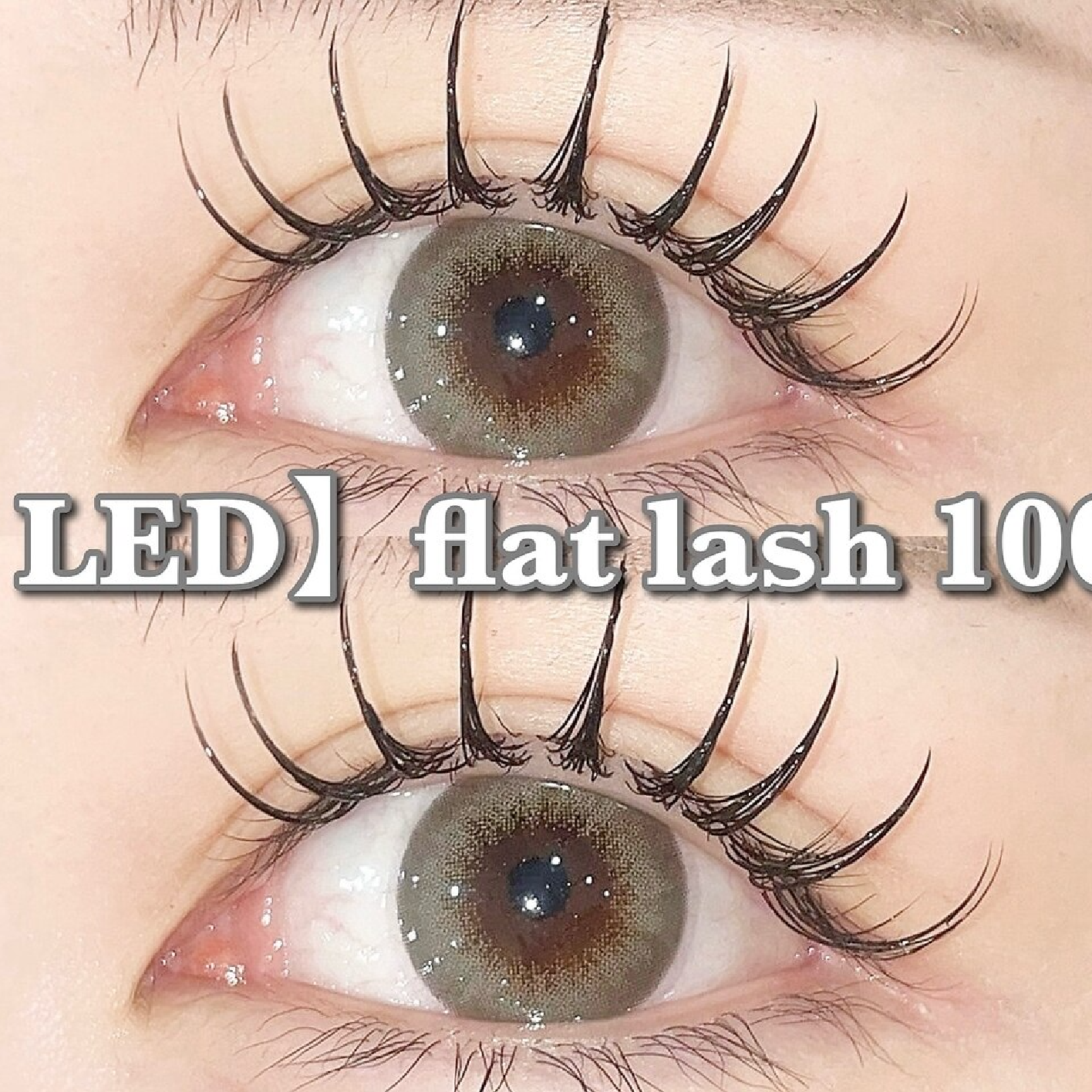 LEDマツエクフラットラッシュ100本(オフ込)