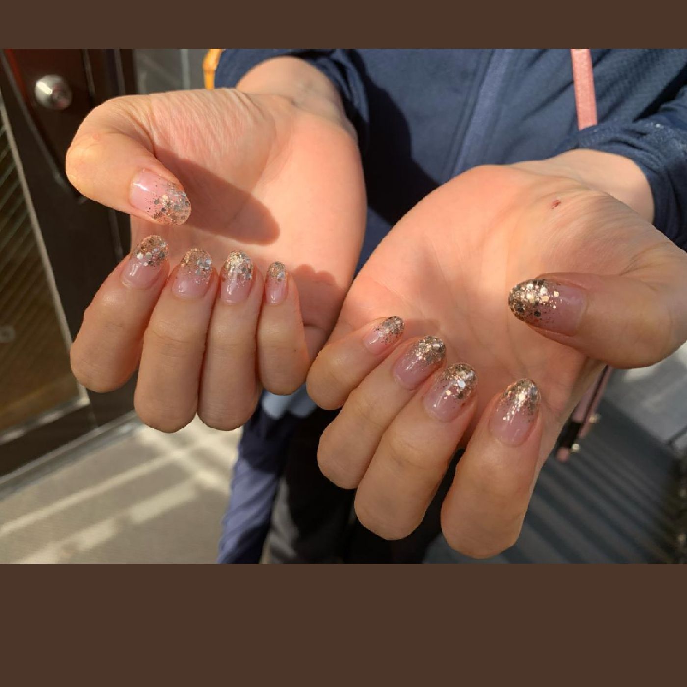 ラメグラデーション🌺ケア付き.‎˖٭*パラジェル使用