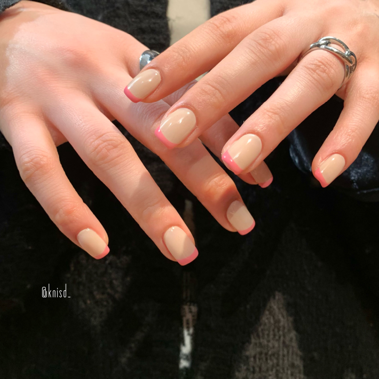 🎀人気のカラーフレンチネイル🎀☆【オフありの方は別途メニュー選択】