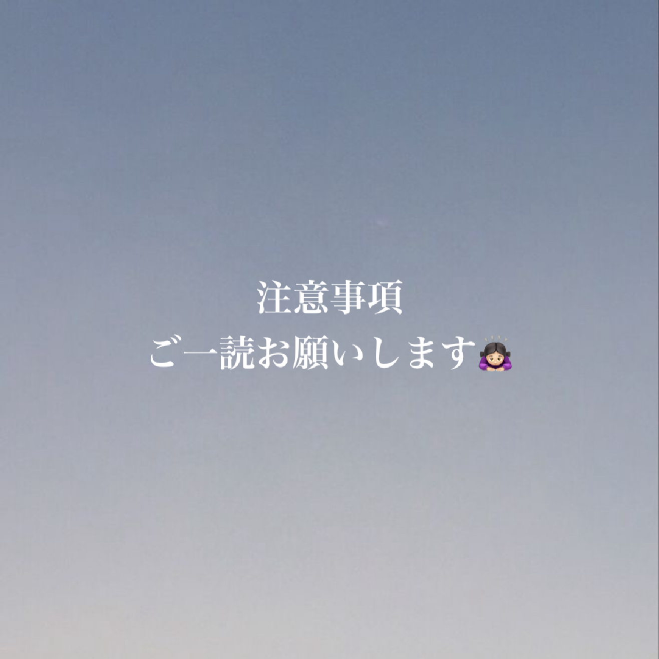 🚨注意事項🚨(選択不可)
