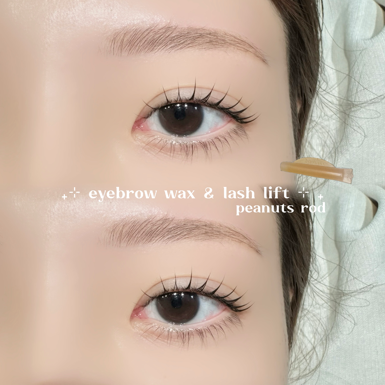 ⊹₊𐔌lashlift & eyebrowwax  ꒱⋆.ᐟ