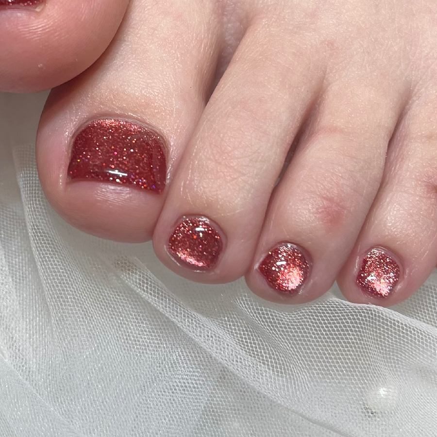 Foot🐾ワンカラー(ラメ、フラッシュ🆗💖)