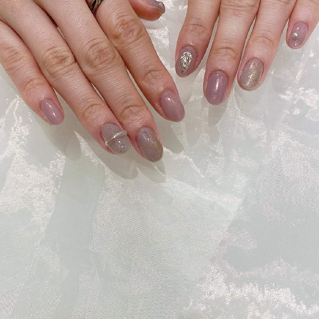 【オフ初回無料】 パラジェル使用🎀ニュアンスネイル⛓ ¥6350＋アート料金