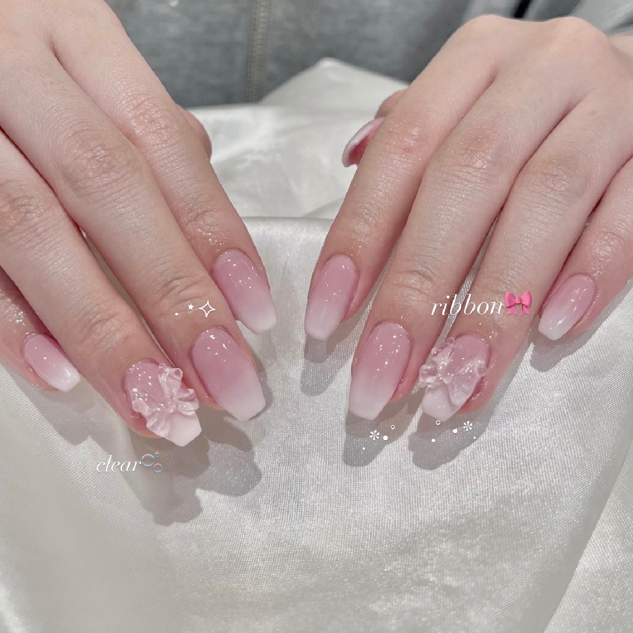 パラジェル使用🍓フレンチ・グラデーションネイル