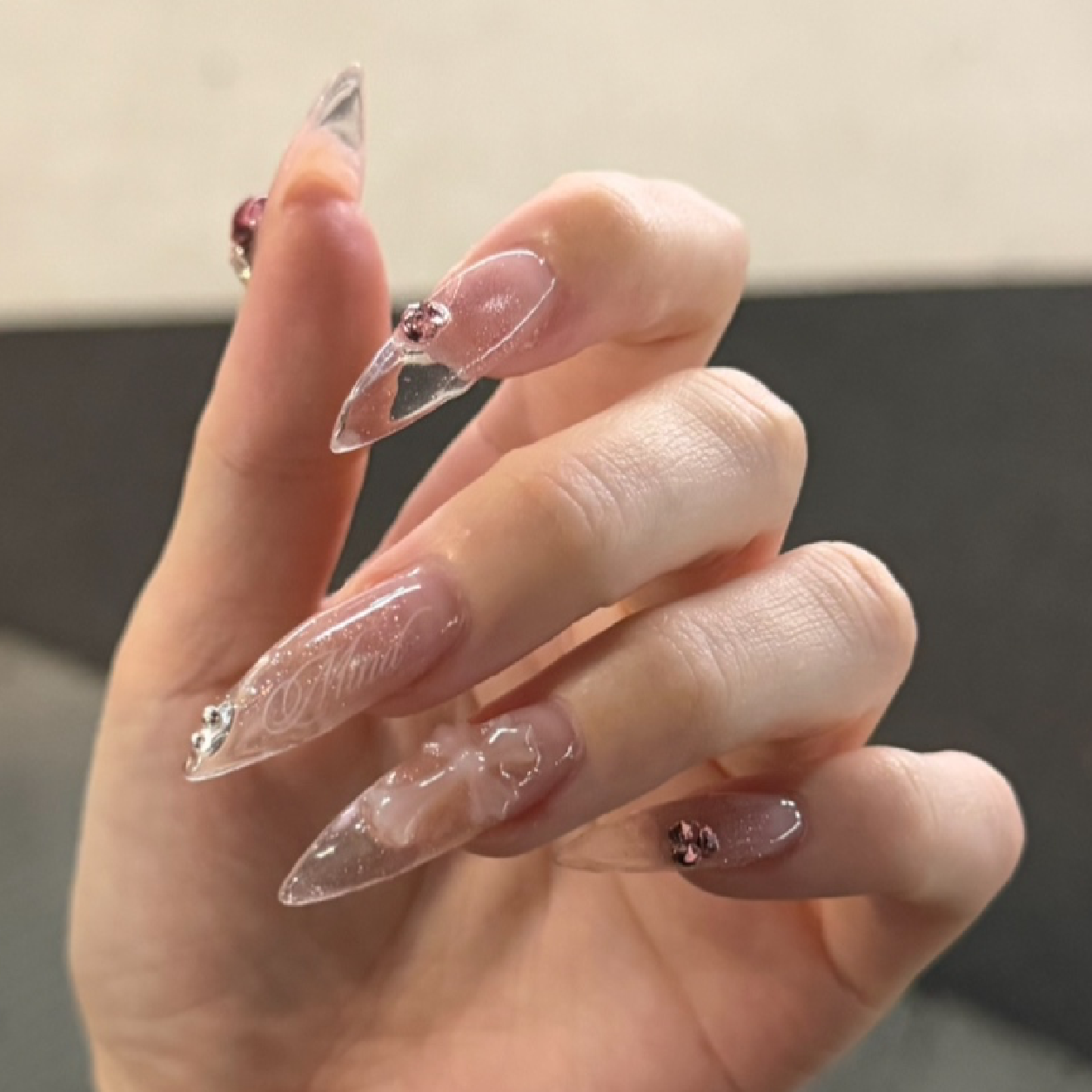 爪先透ける🫧クリアネイルコース🧊