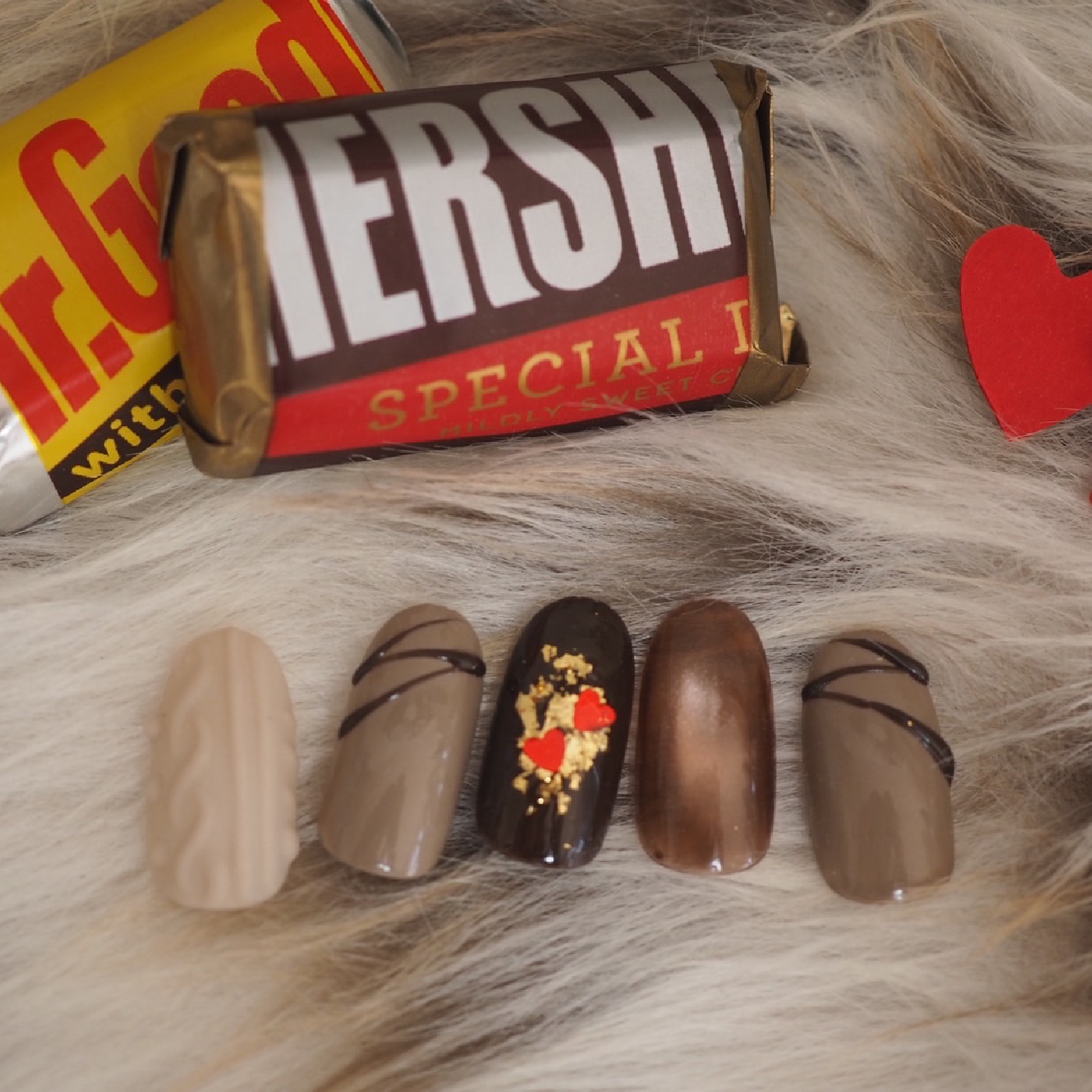 【2/14まで限定】バレンタインネイルコース¥8980