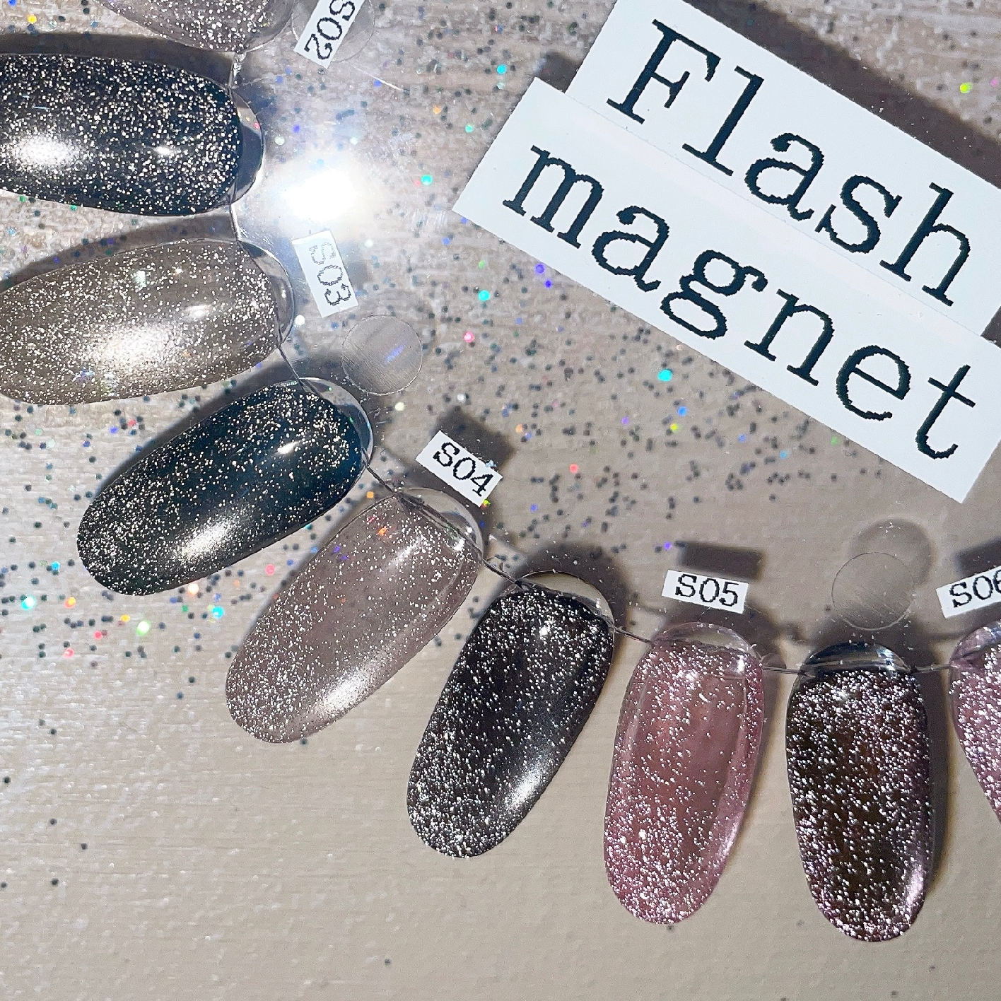 【フラッシュマグネット】ワンカラー/輝きと煌めきが彩る♪¥7980