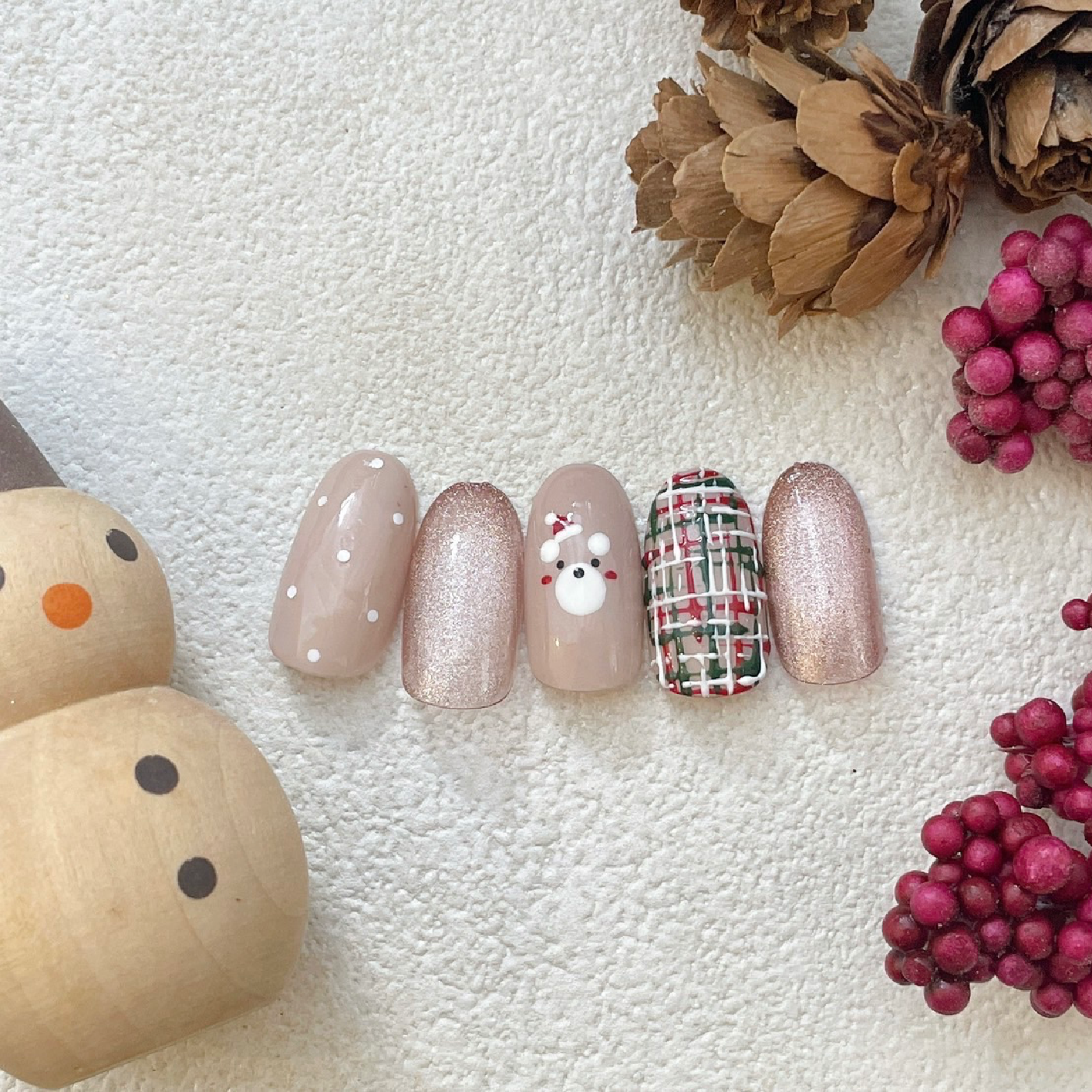 【平日限定】12/30まで限定♪クリスマスデザインコース¥8980