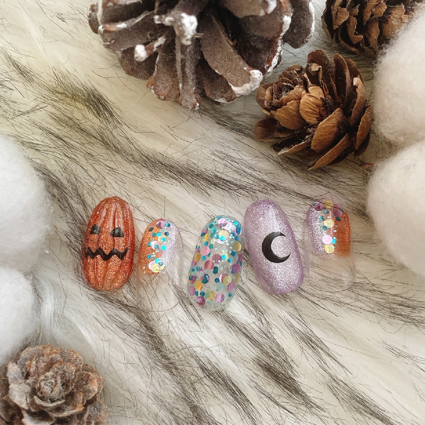 【9.10月限定秋ネイル】ハロウィンネイル￥8480♪