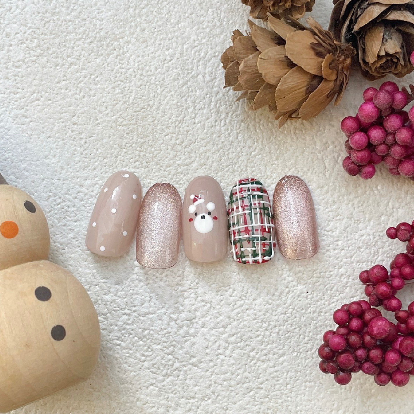 【平日限定】12/30まで限定♪クリスマスデザインコース¥8980