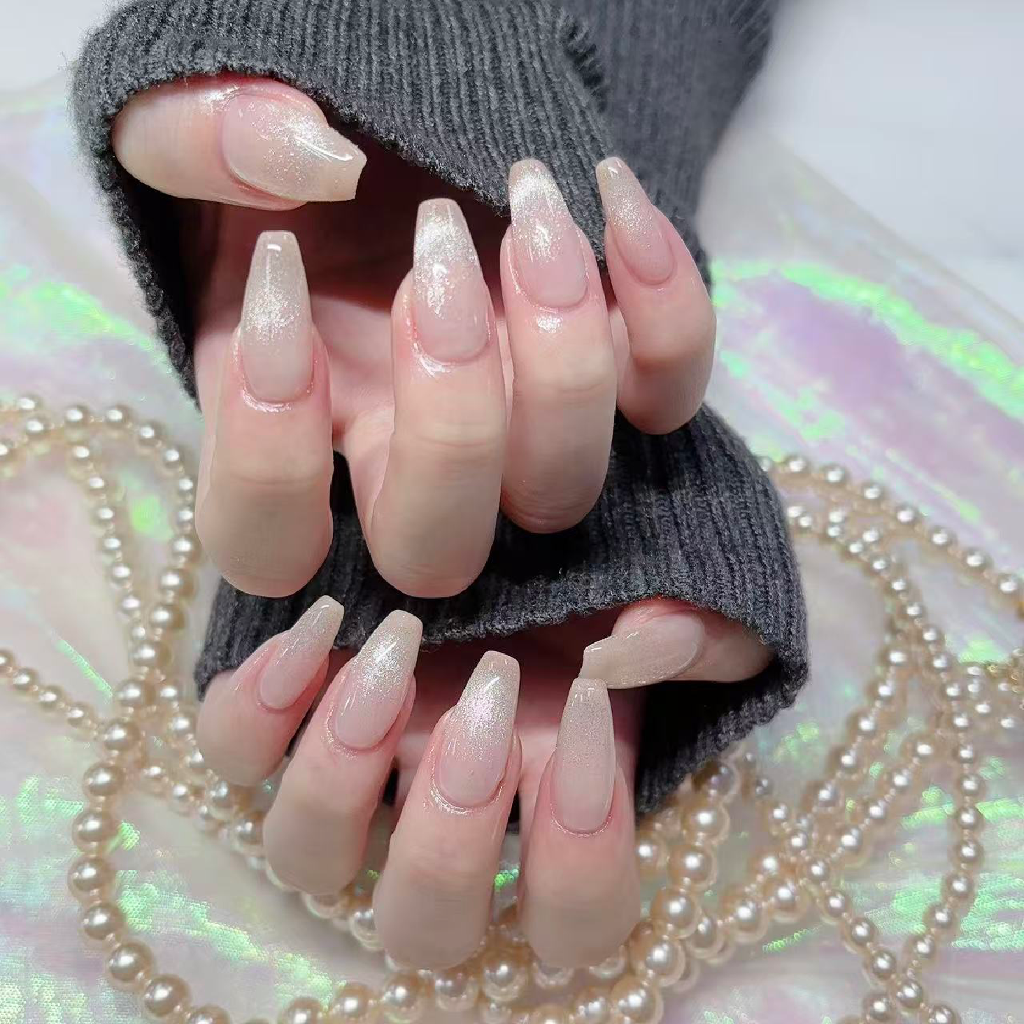 【カラーベース付き】マグネットグラデーションネイル¥6280