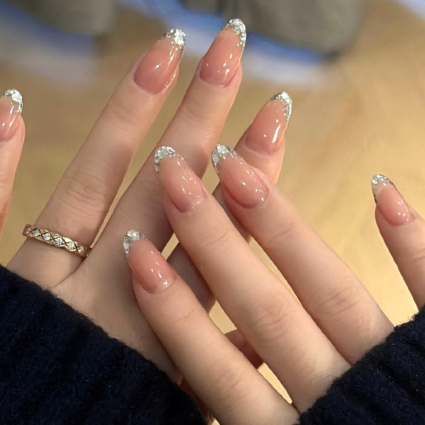 🫧キラキラ✨ガラスフレンチネイル