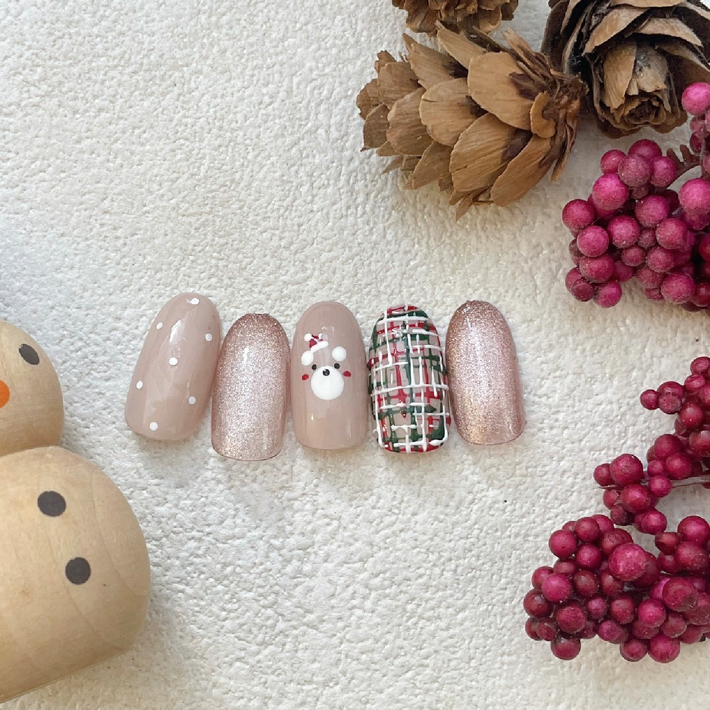 【平日限定】12/30まで限定♪クリスマスデザインコース¥8980