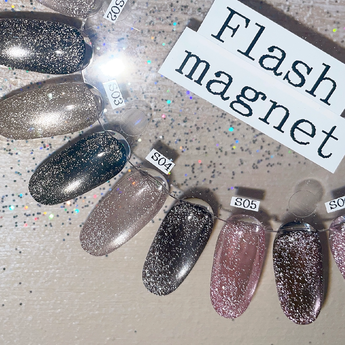 【フラッシュマグネット】ワンカラー/輝きと煌めきが彩る♪¥7980