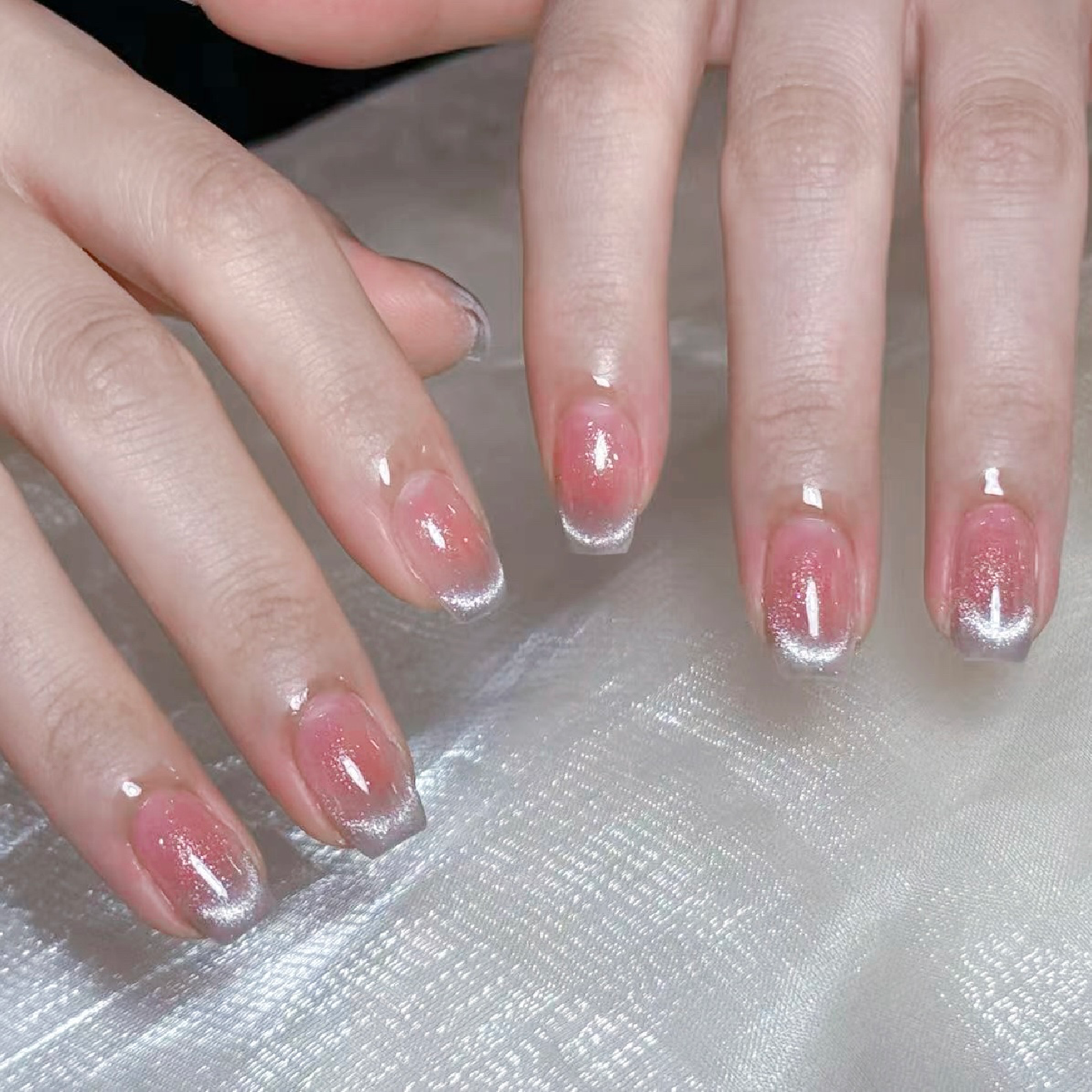 💕⭐️チークネイル+マグネットフレンチ6980