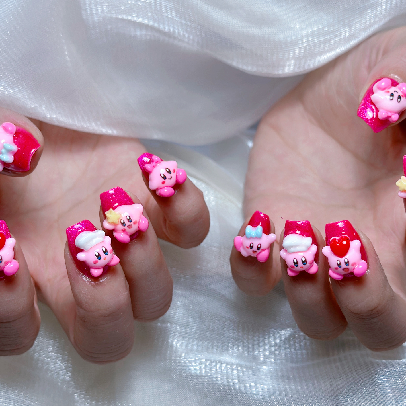 【再来様】3Dキャラクターパーツ付け放題、リボン（ケア込み）7980