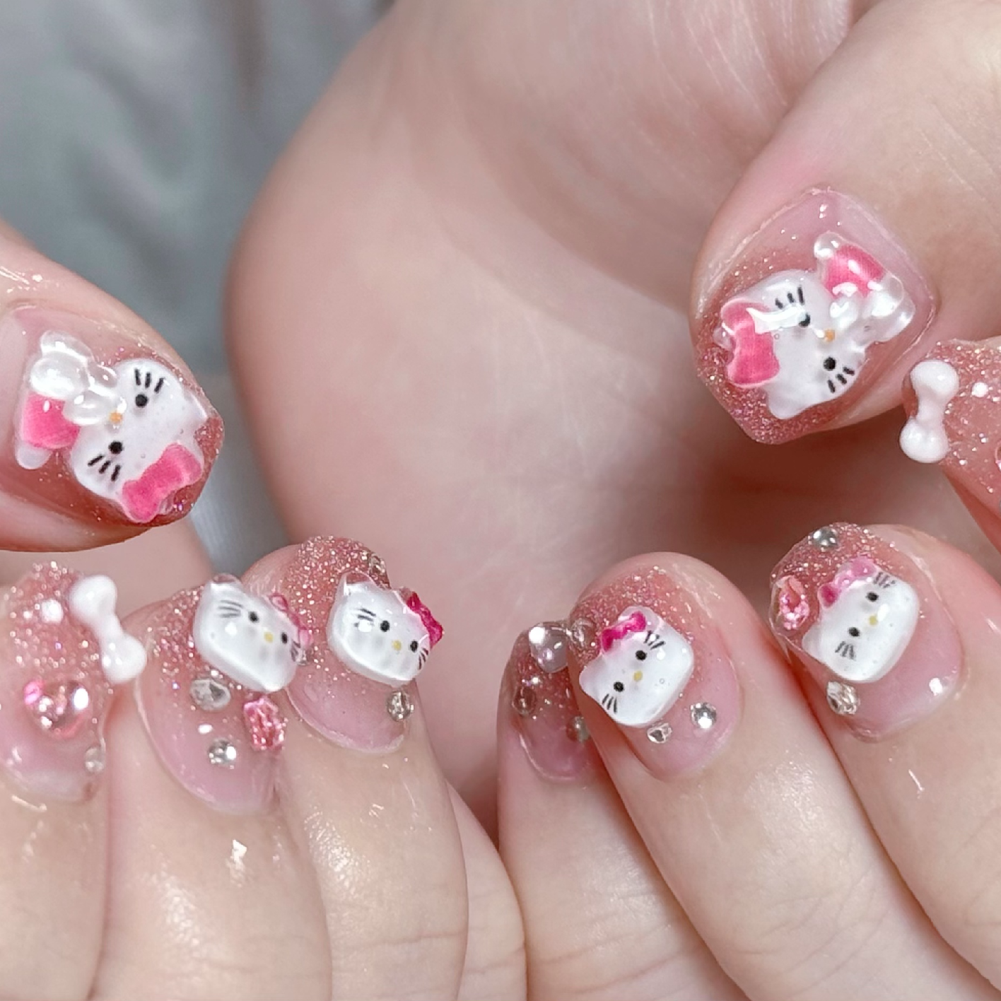 3Dキャラクターパーツ付け放題、リボン（ケア込み）8500