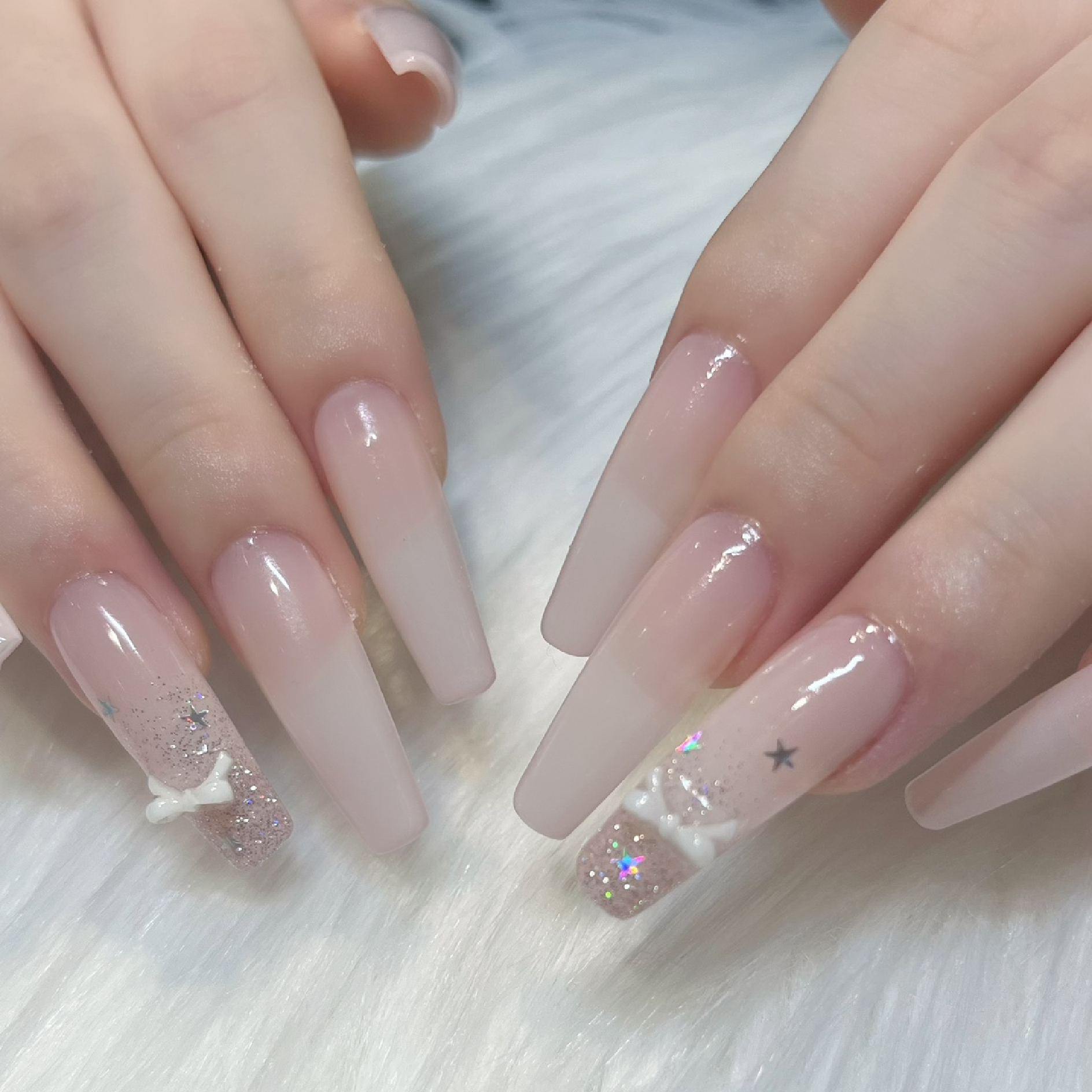 【チップ長さだし】定額2本アート