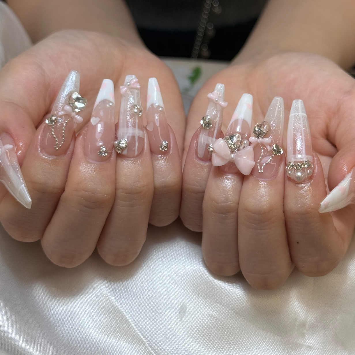 ネイルチップ10本長さ出し＋デザインやり・パーツつけ放題
