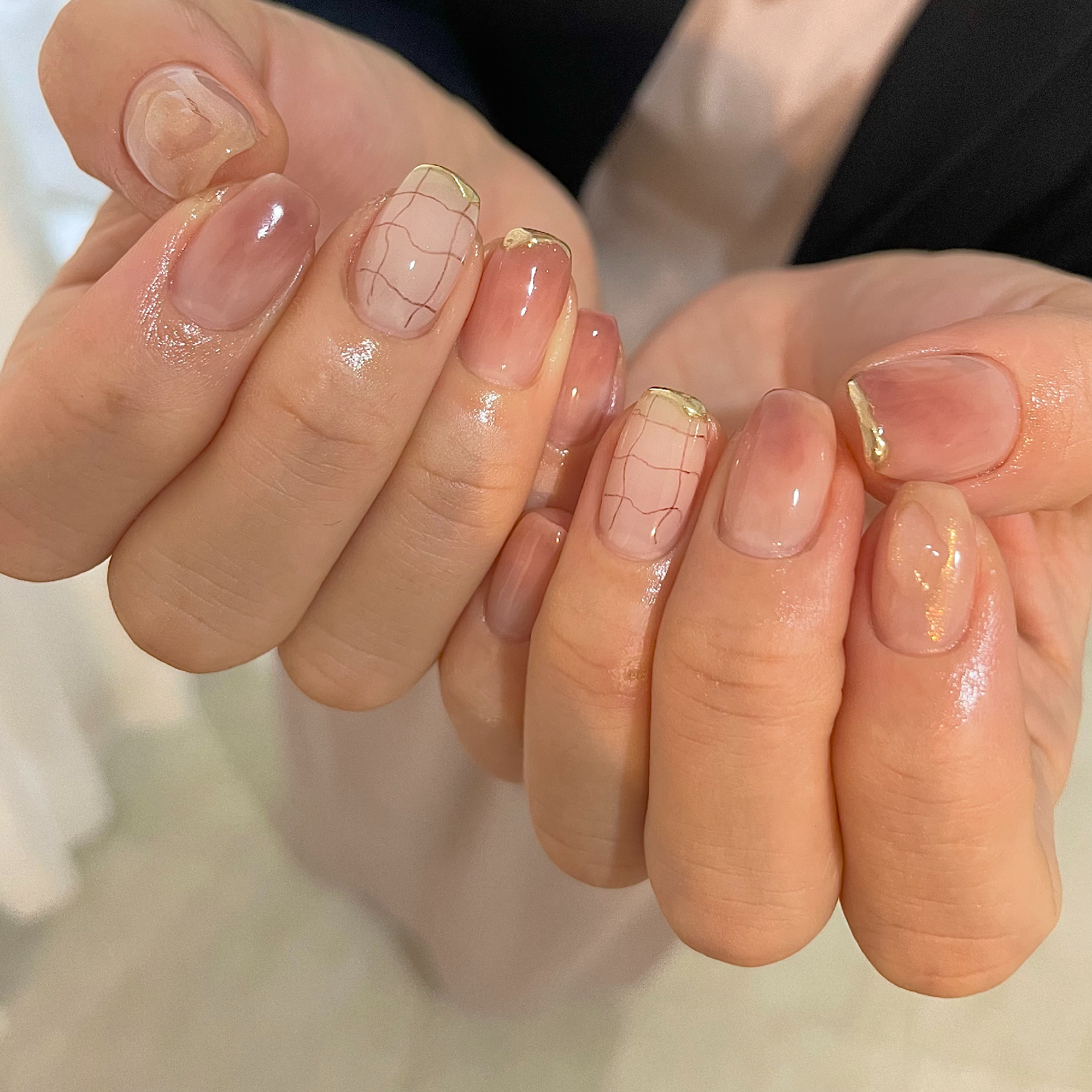 【ニュアンス定額】8900円～◆甘皮ケアセット◆パラジェル◆初回オフ無料