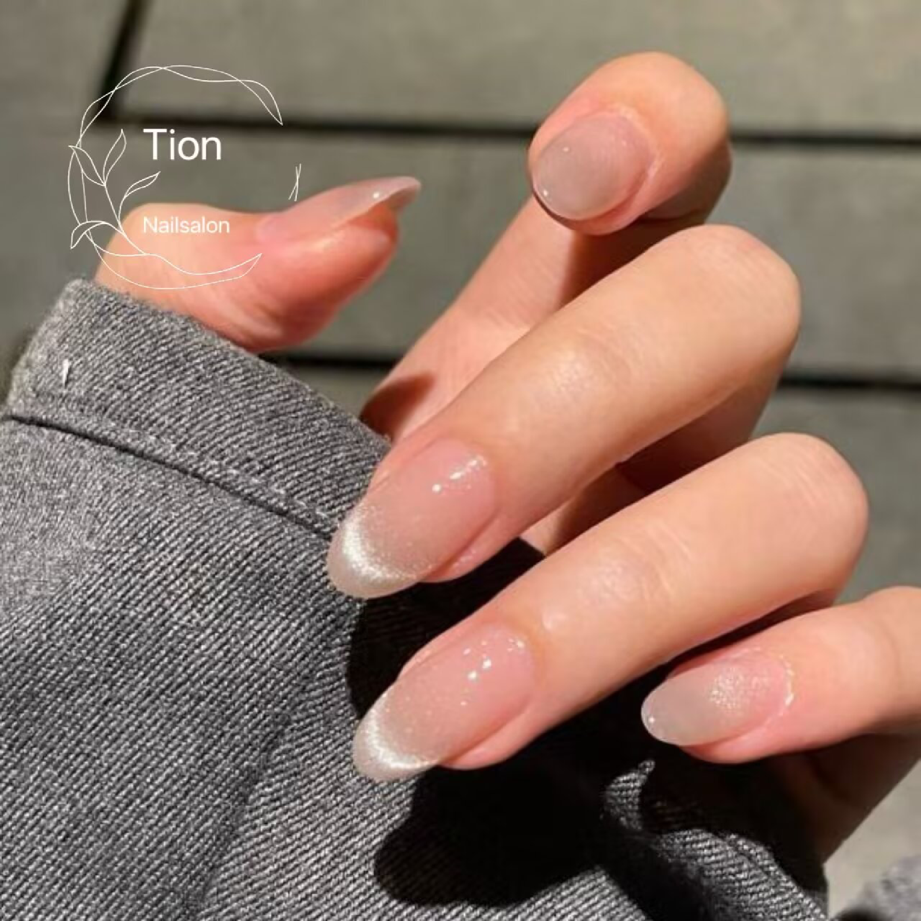 【Hand】超人気！@マグネットフレンチネイル　¥6980