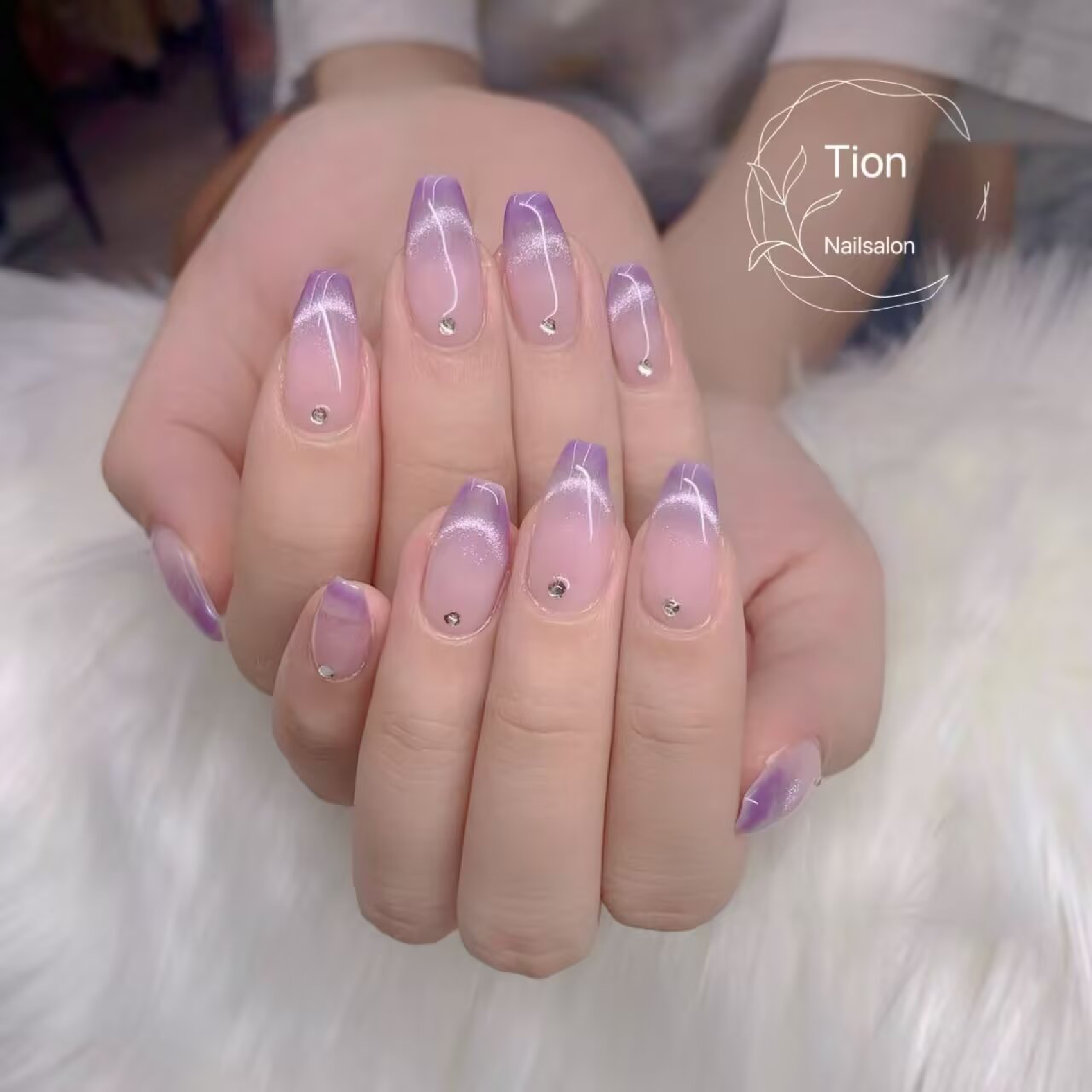 【Hand】INS人気★マグネットグラデーションフレンチ ¥6980