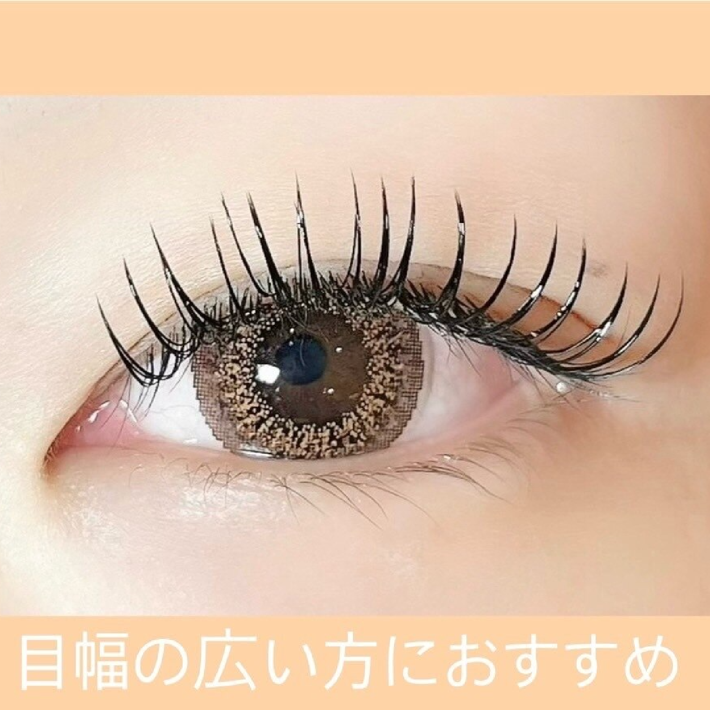 【目幅の広い方におすすめ】しっかりボリューム☆ミンク180本