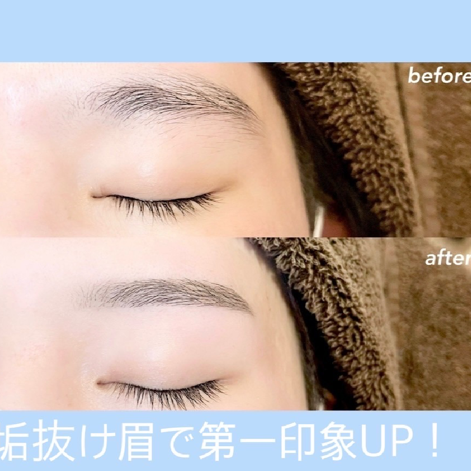 ☆赤み鎮静オイル付き☆人気【美眉スタイリング】アイブロウワックス脱毛1回