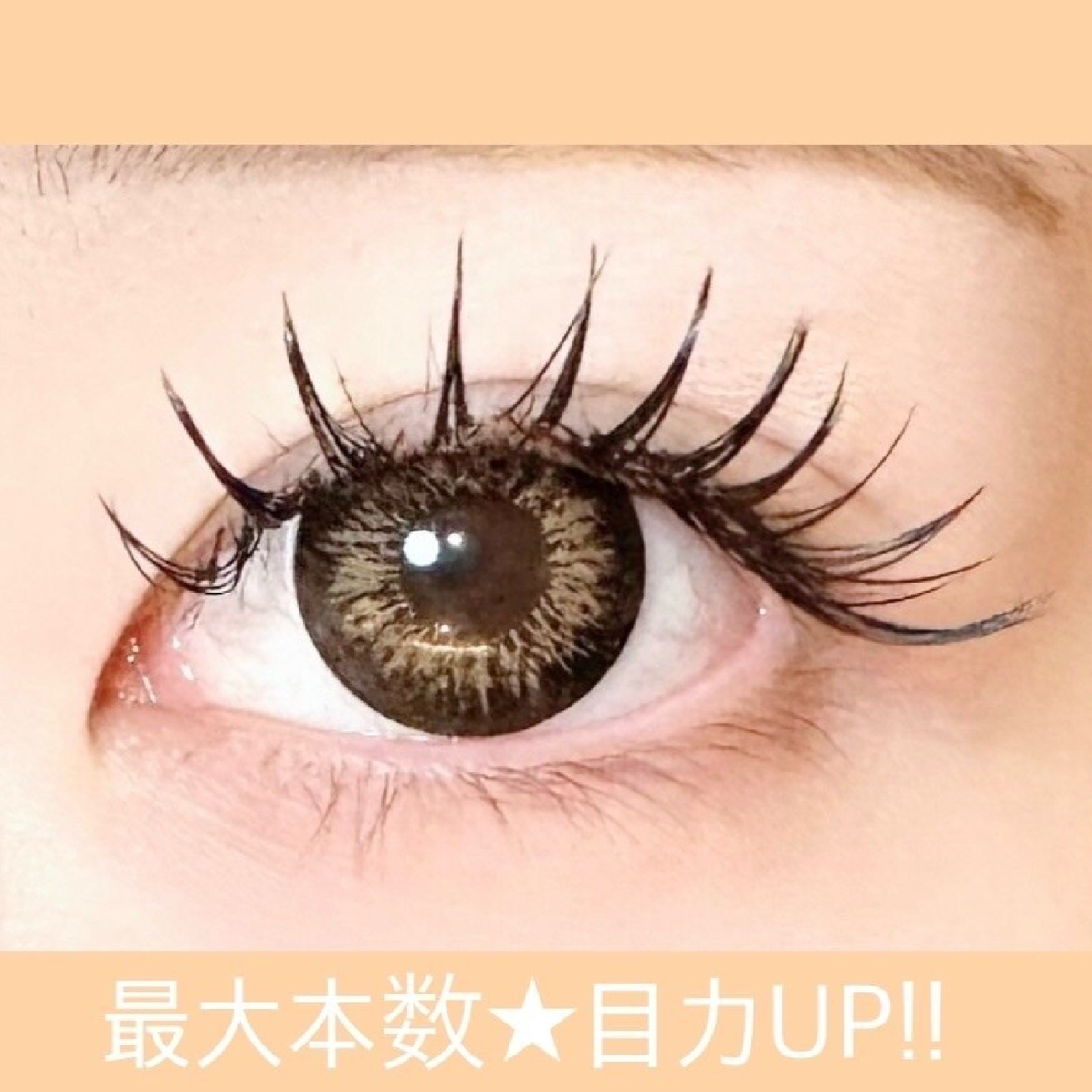 最大本数【目力★UP】ミンク200本 +フラット、カラー¥1100