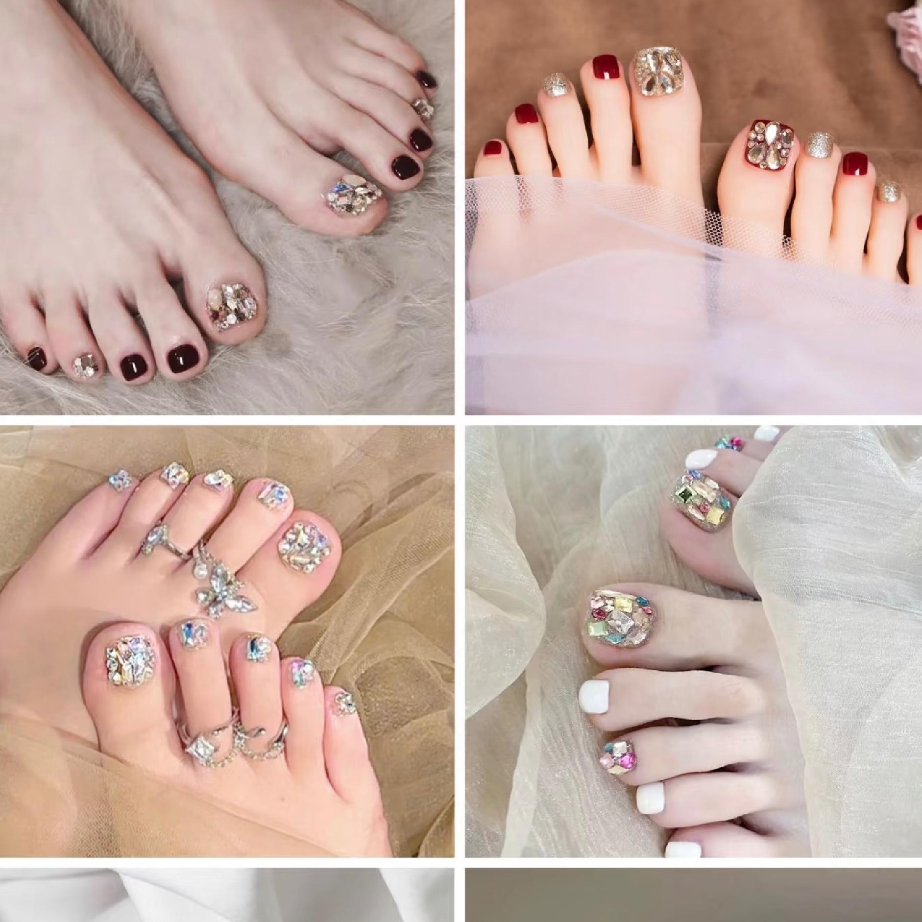 夏☀️キラキラマグネットワン➕ストーン埋め尽くし2本