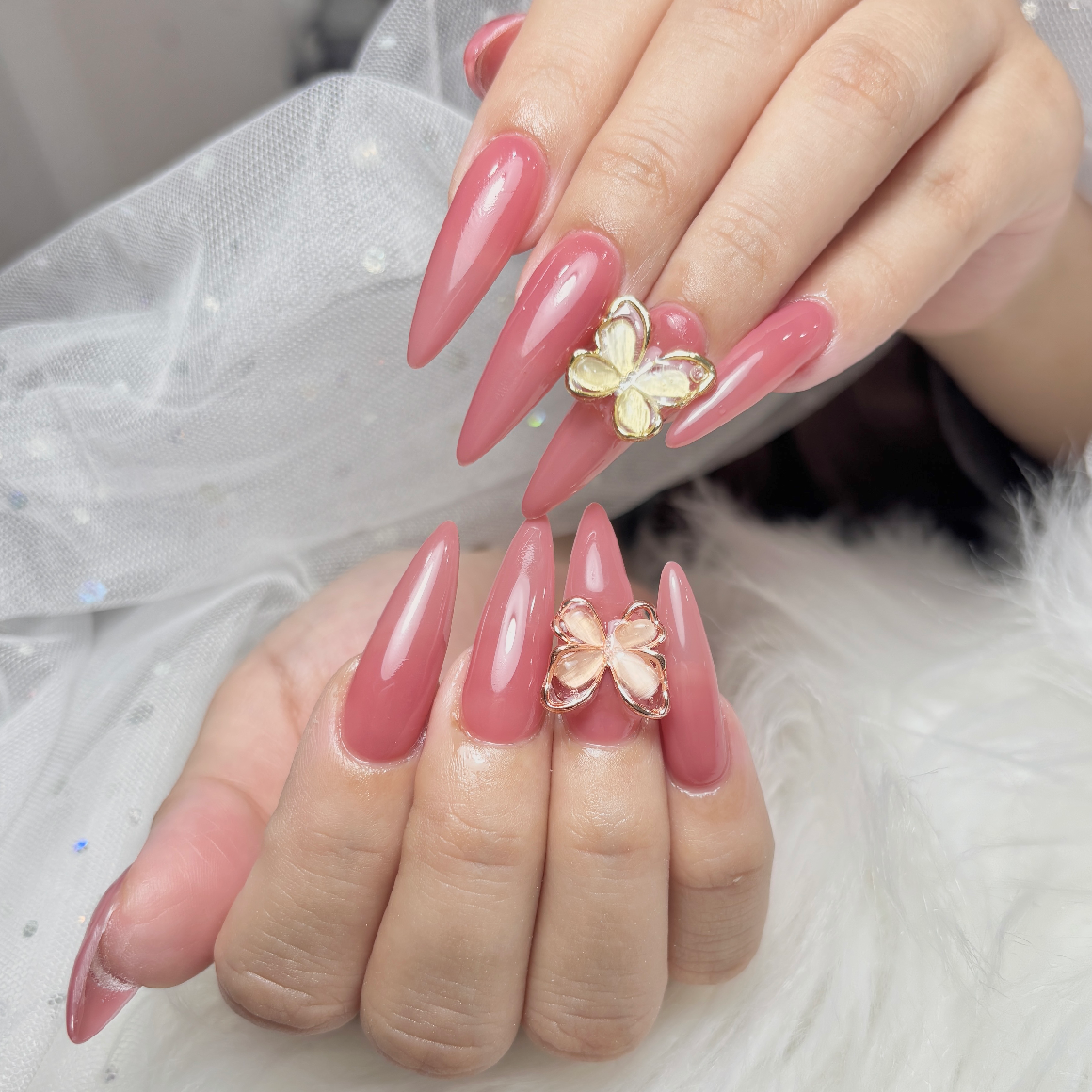 チップ長さ出し　ワンカラー　7000円