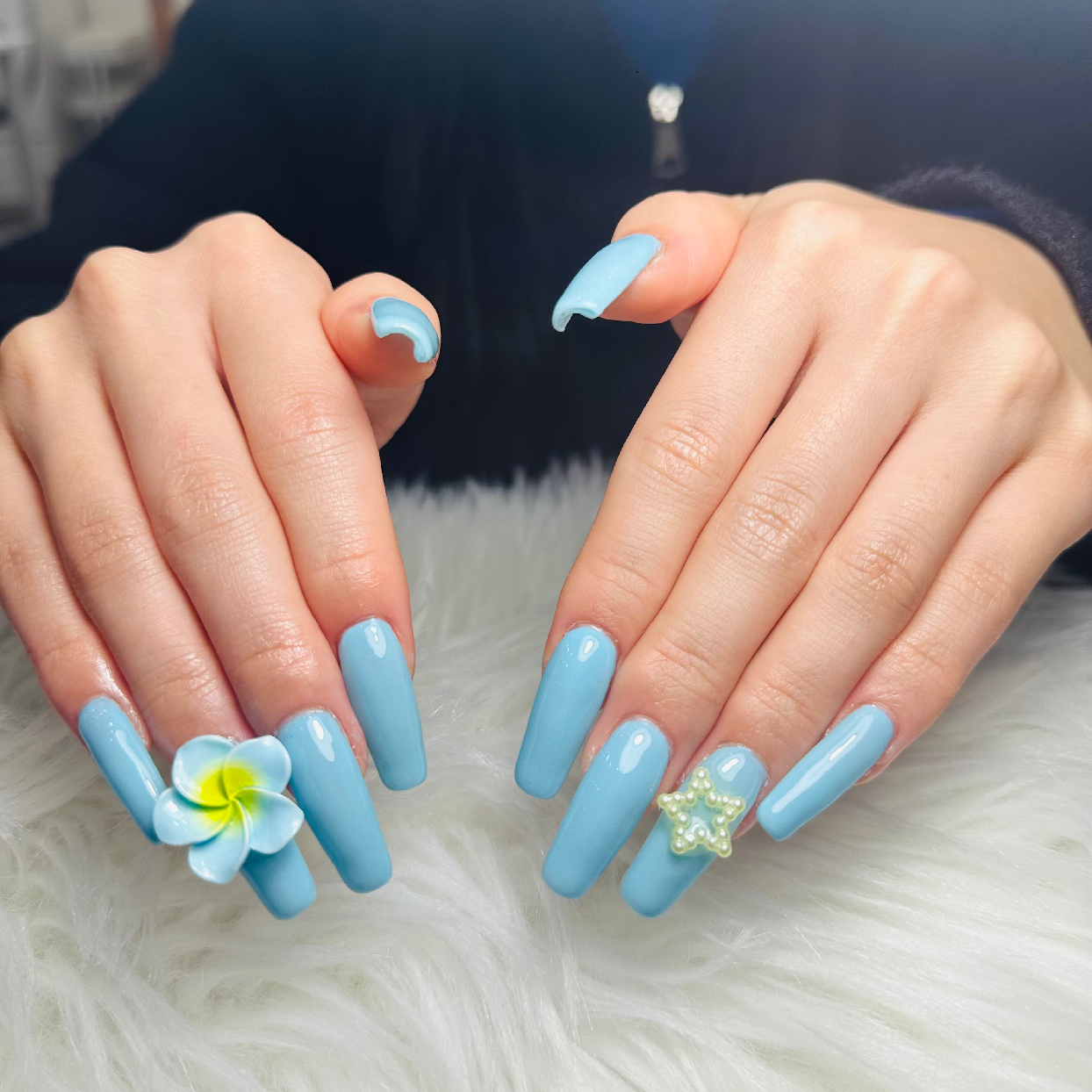 チップ長さ出し　ワンカラー　7000円