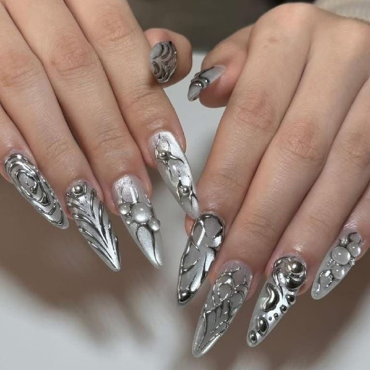 チップ長さ出し　Y2K、デザイン持ち込み12500