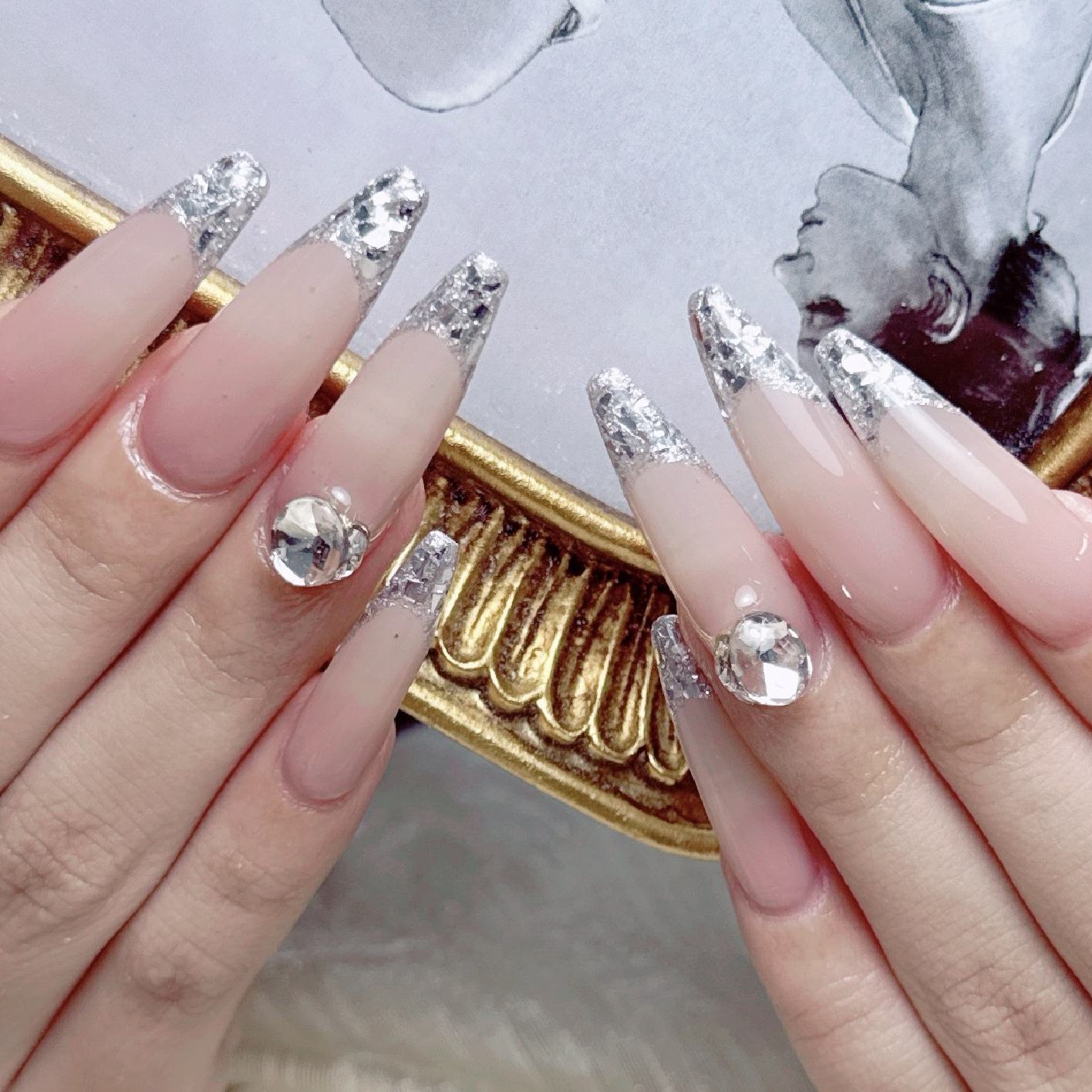 チップ長さだしガラスフレンチ