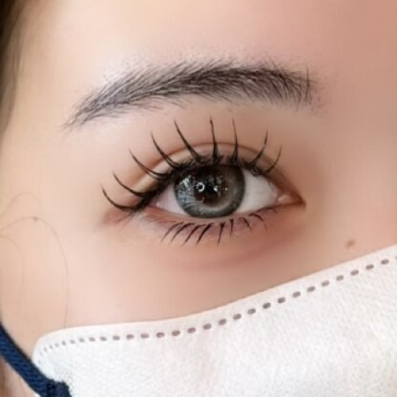 【セットメニュー】フラットラッシュ100本+アイブロウ(眉wax+眉カット)