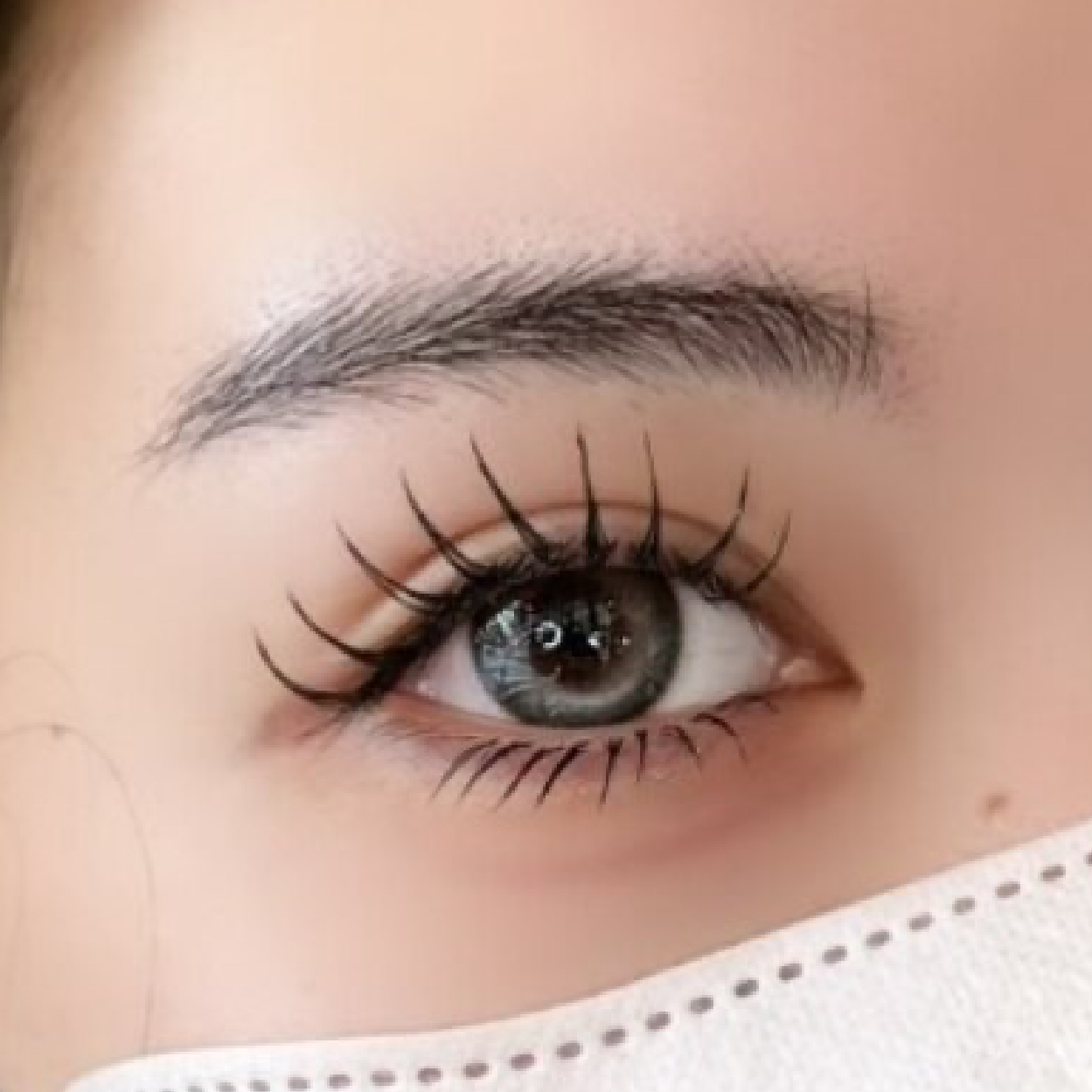 【セットメニュー】フラットラッシュ120本+アイブロウ(眉wax+眉カット)
