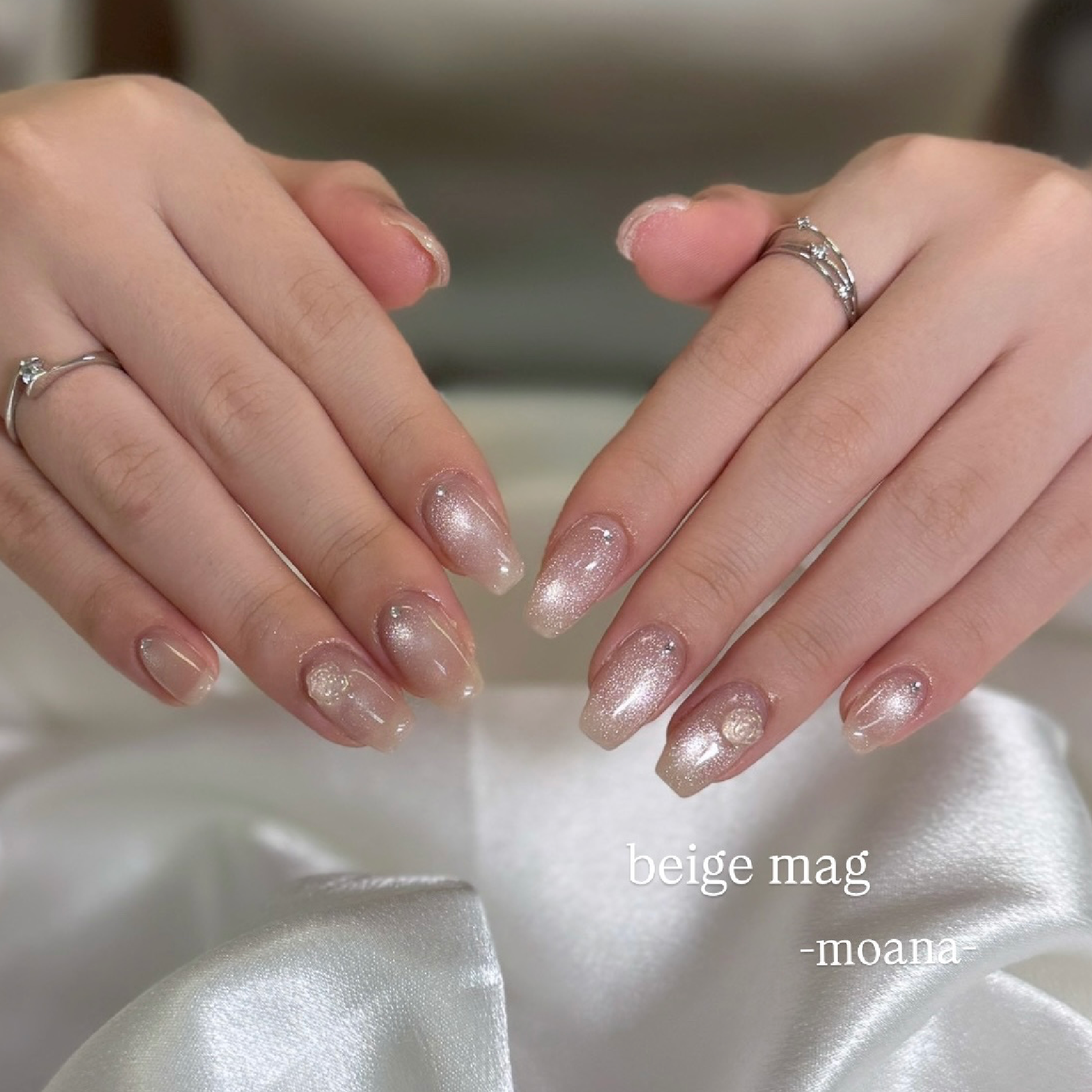 満足度No1🎀甘皮ケア付｜マグネットネイル｜(韓国水光マグ◎)enoiあり