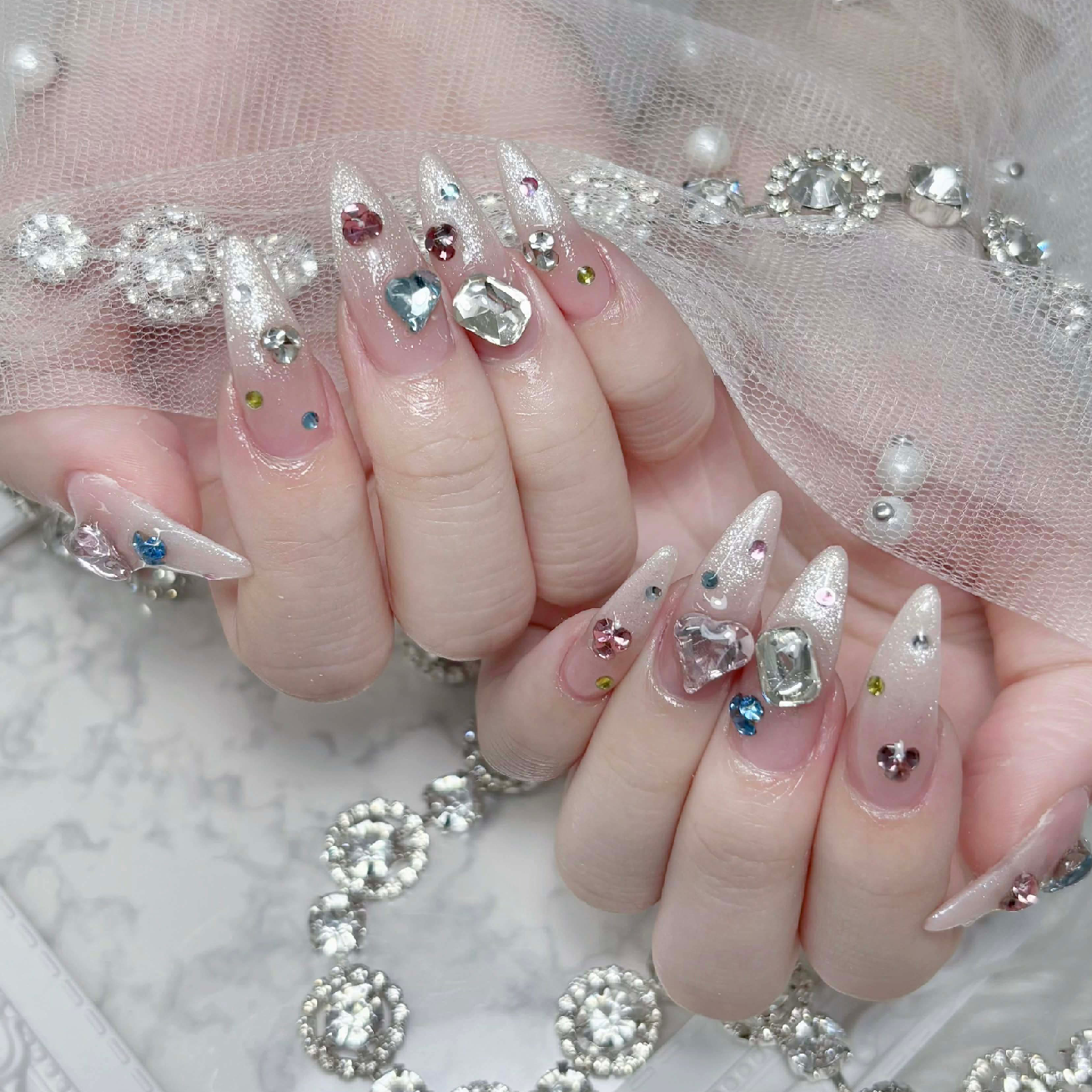 【自爪】アート💎パーツ無制限つけ放題11900¥->10500¥