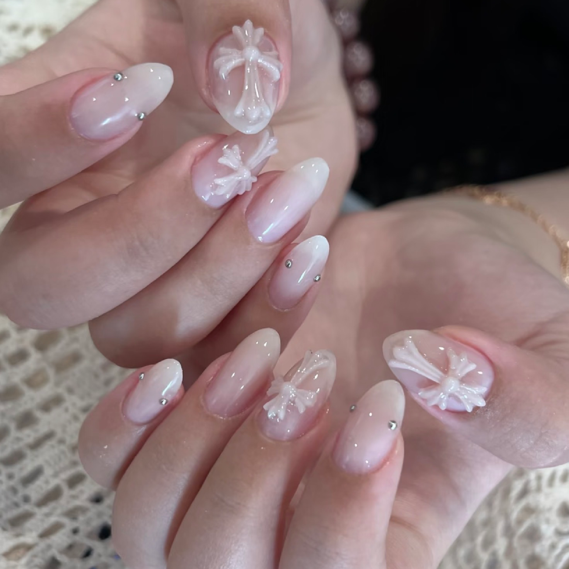流行り⋆⸜♱⸝‍⋆ビッククロムパーツネイル 90分¥7500