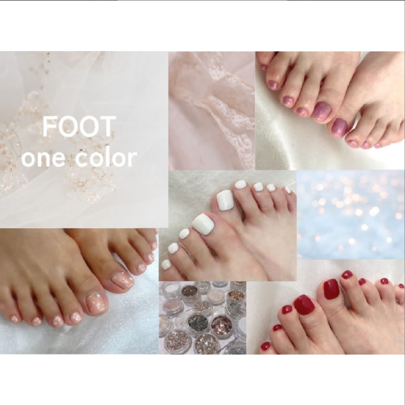 【ネイリー限定】￥6,050→￥5,500☆FOOT/ワンカラー