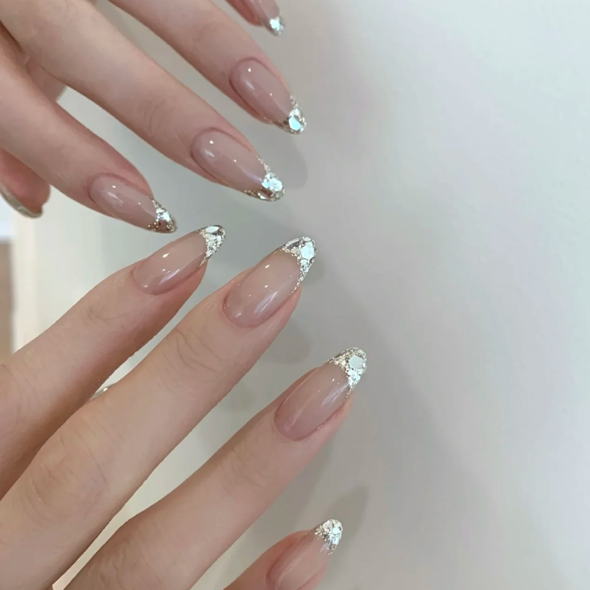 ☆チップ長さだし☆ガラスフレンチ【再来】