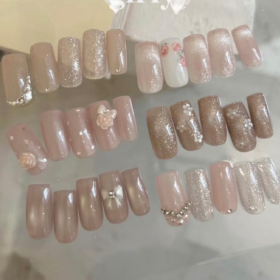 【手の美しさ】チップ長さ出しエレガントネイル　8900