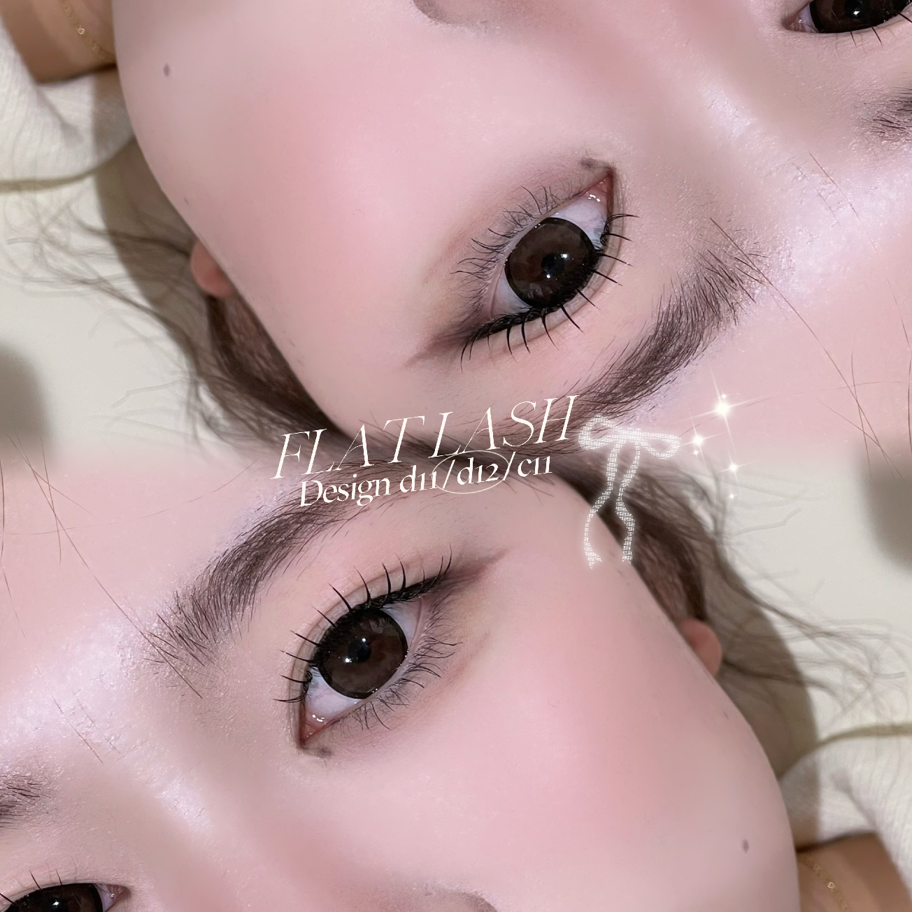 フラットラッシュ120本🎀束間仕上げ⋆˙⟡