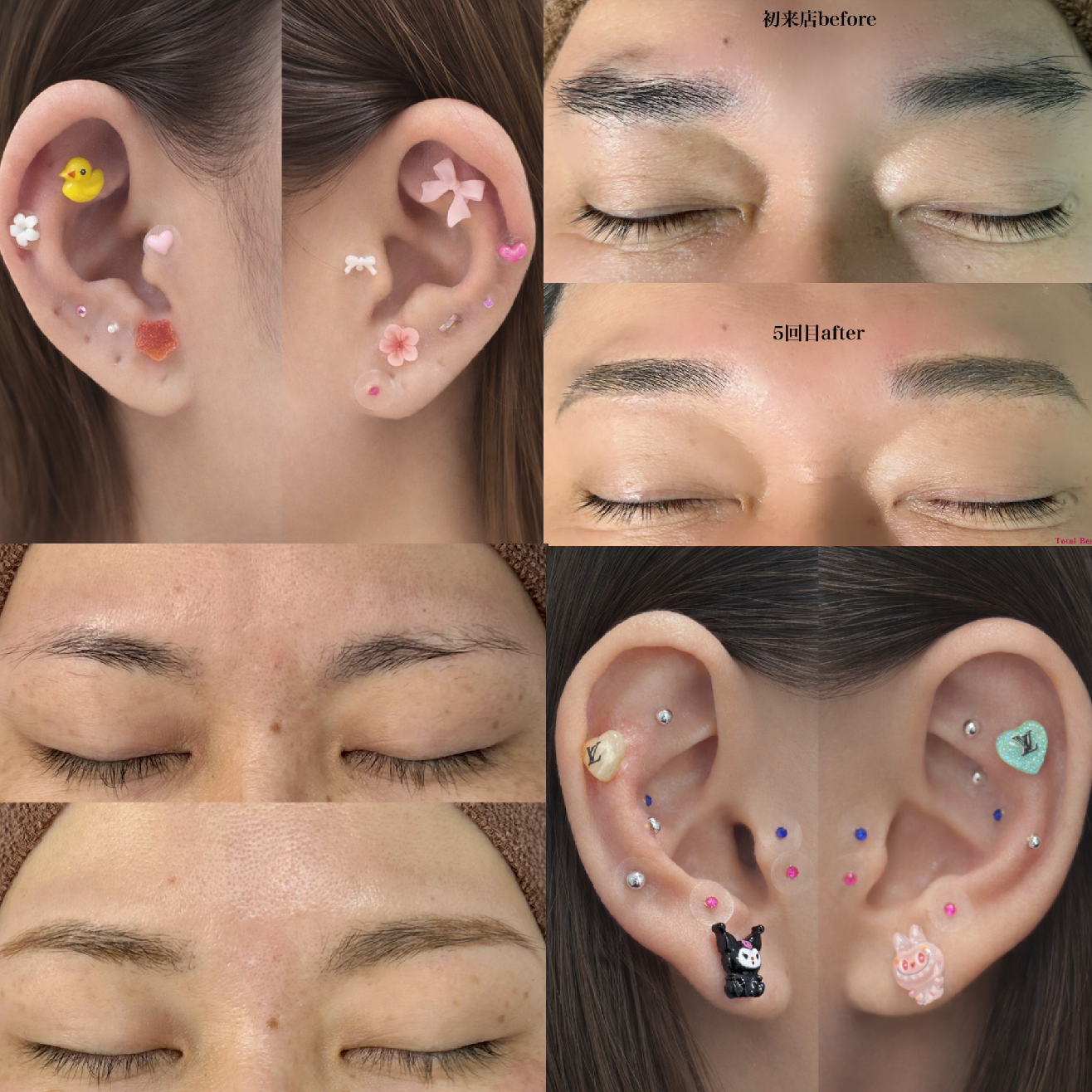 アイブロウ✖️耳ツボjewelry