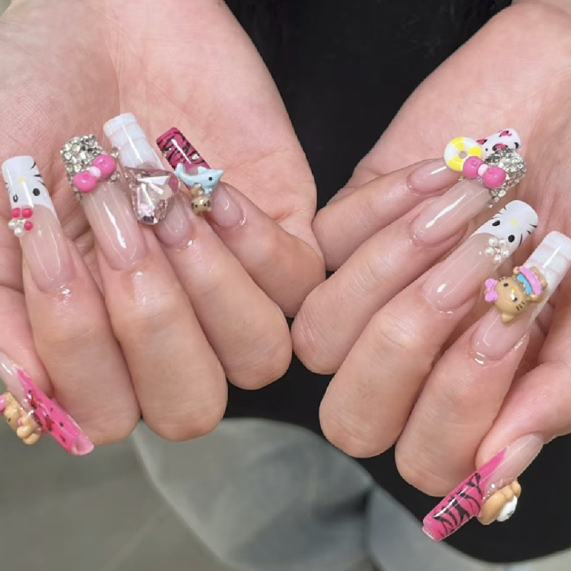 ⋆˙♡✨チップ➕長さ出し付け放題＊お持ちok！アート10本までok