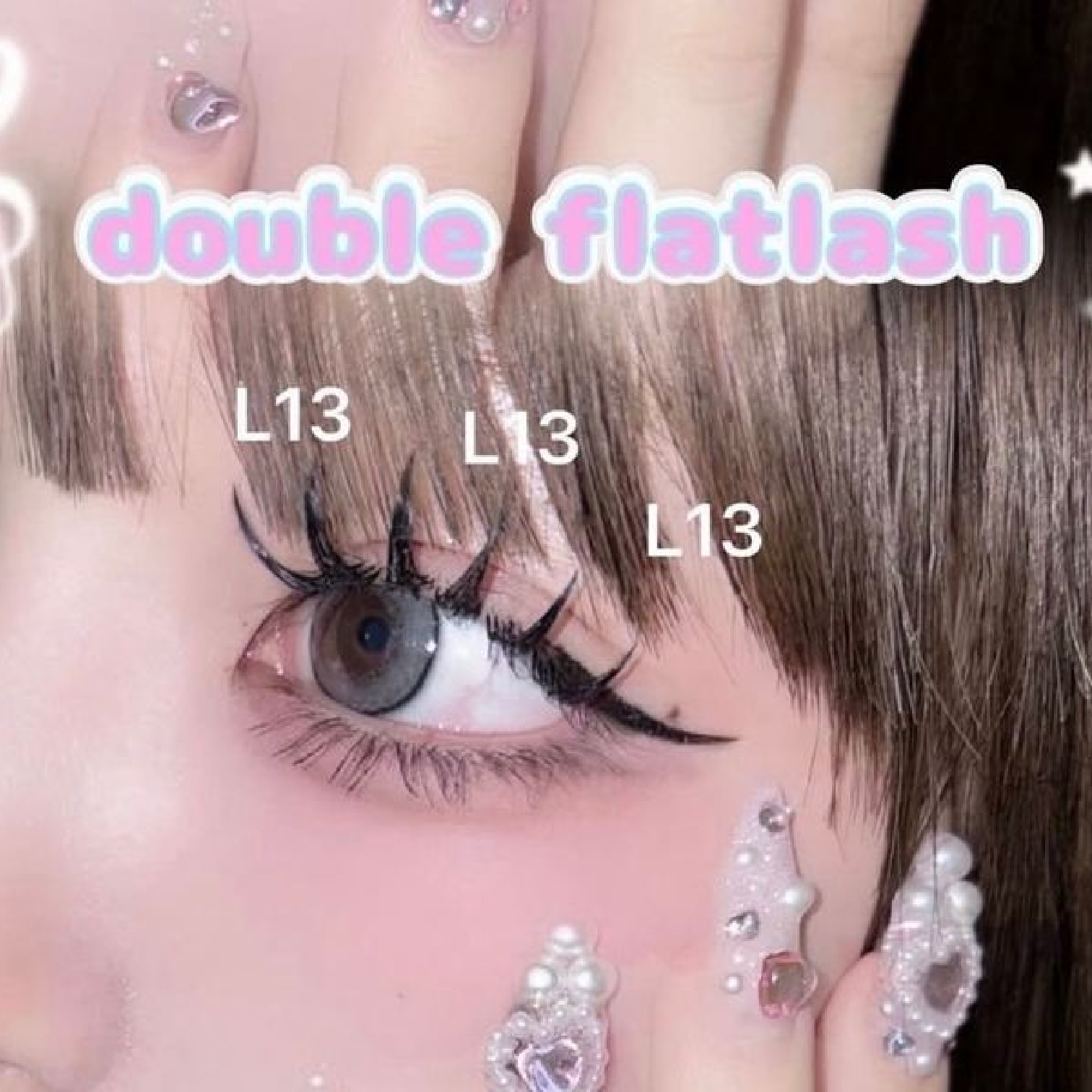 【マツエク】ダブルフラットラッシュ　110束※220本（オフ無料）
