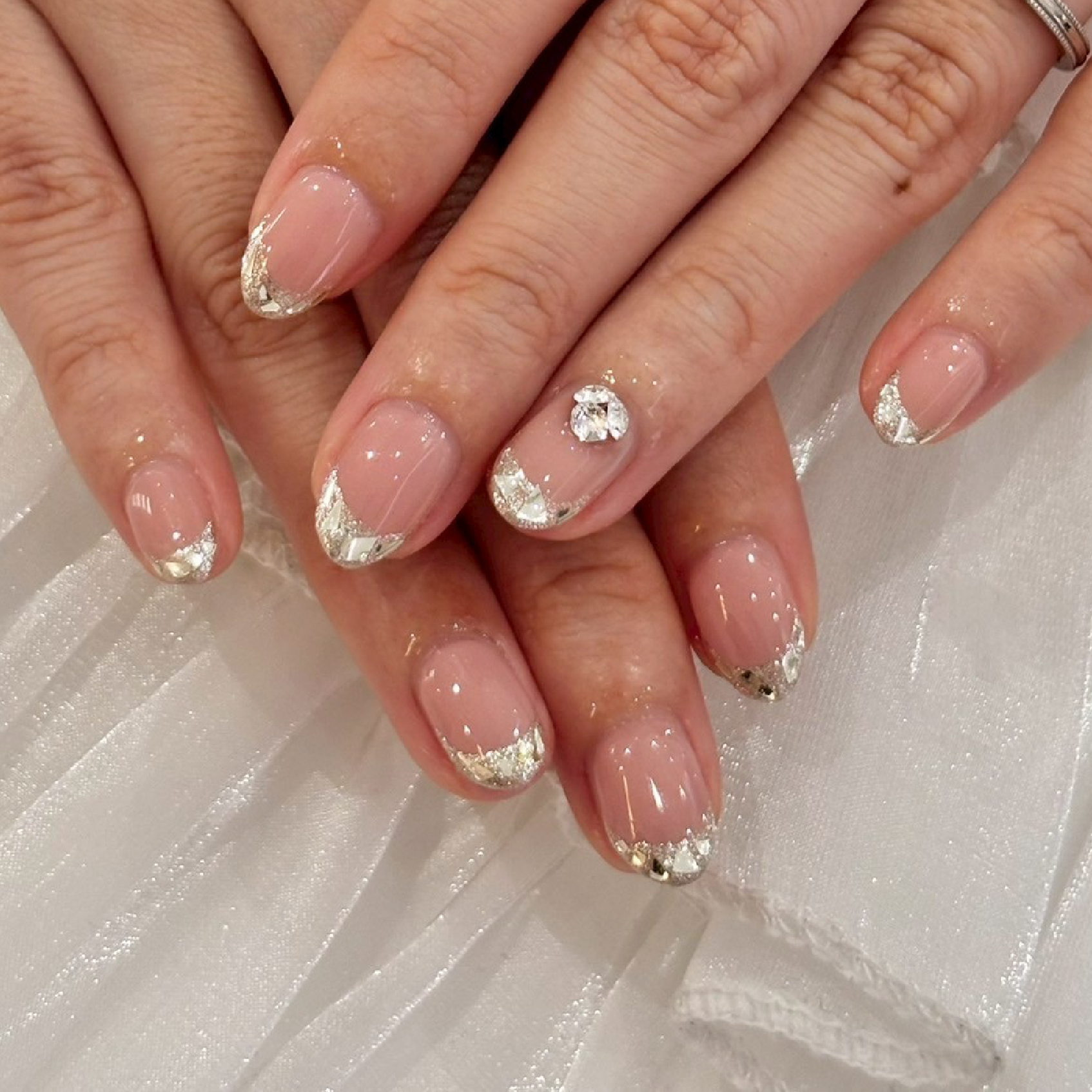 【Hand】オフ込みガラスフレンチ◆ご新規様オフ無料★ ¥9300
