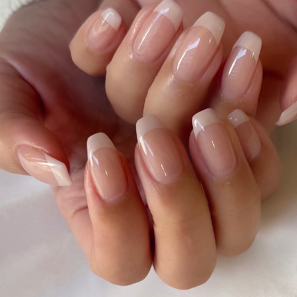 🎀 チップ長さだし10本カラーフレンチネイル