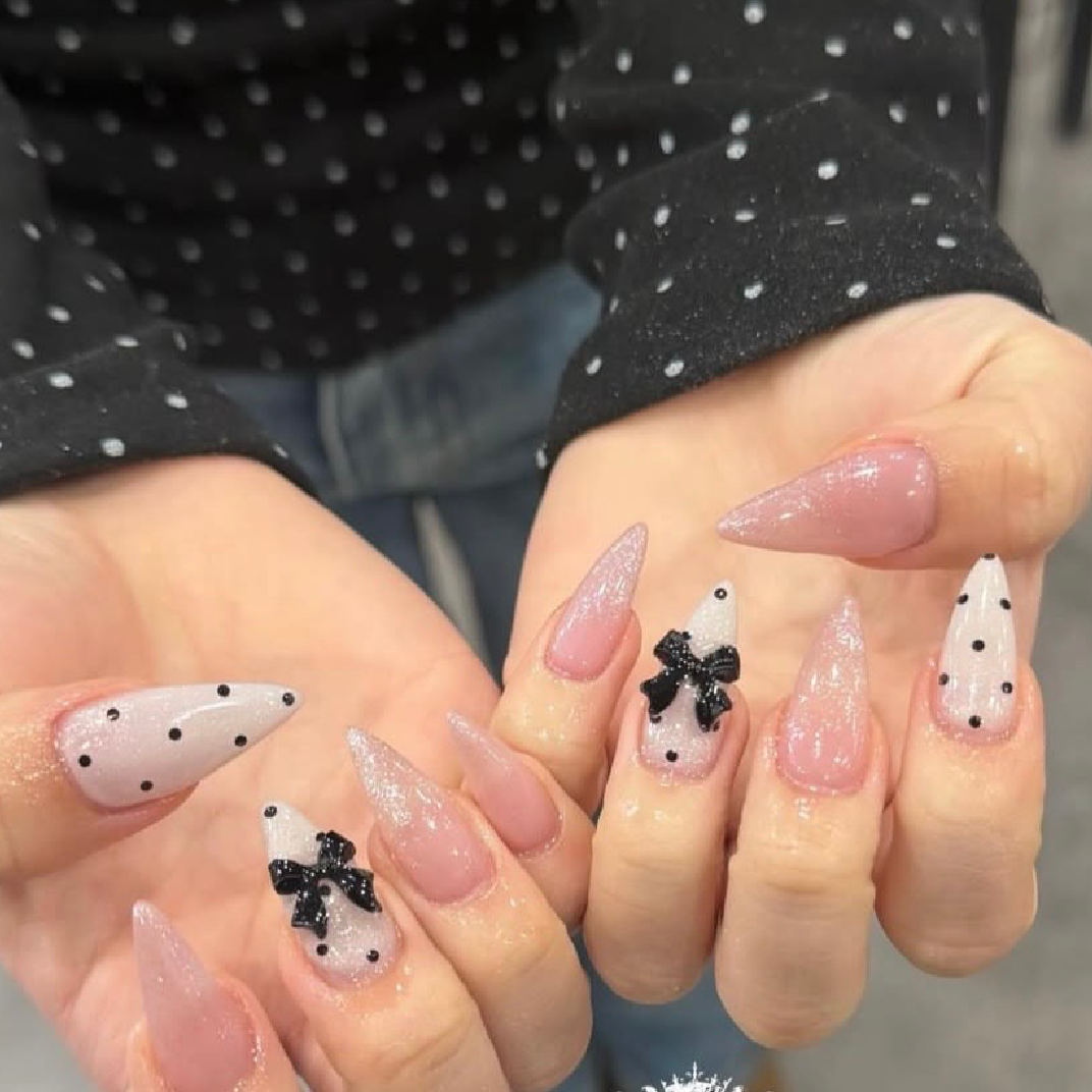 🎀 チップ長さ出し10本持ち込みデザイン4本