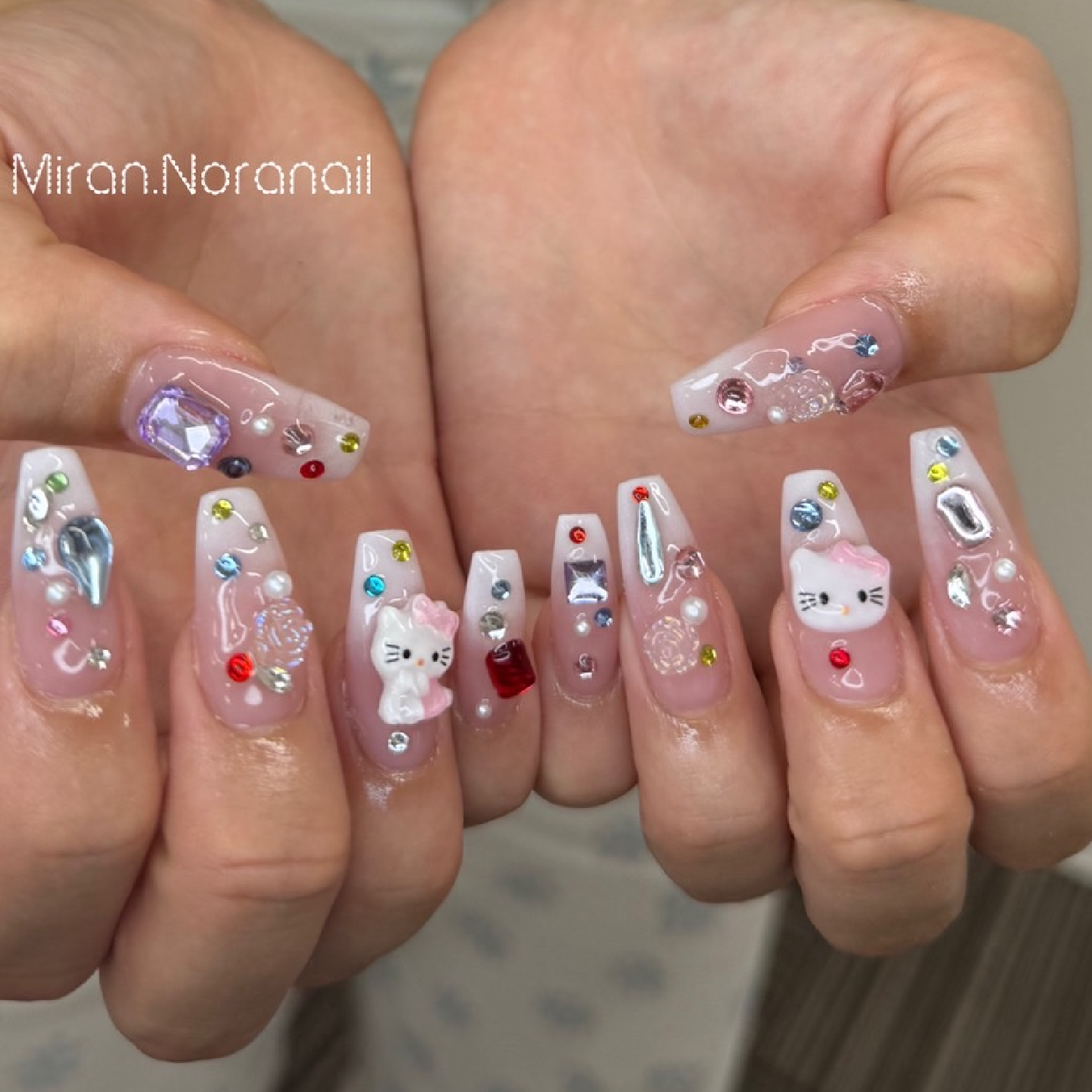 チップ長さだし+ シンプルデザイン＋パーツつけ放題 120分